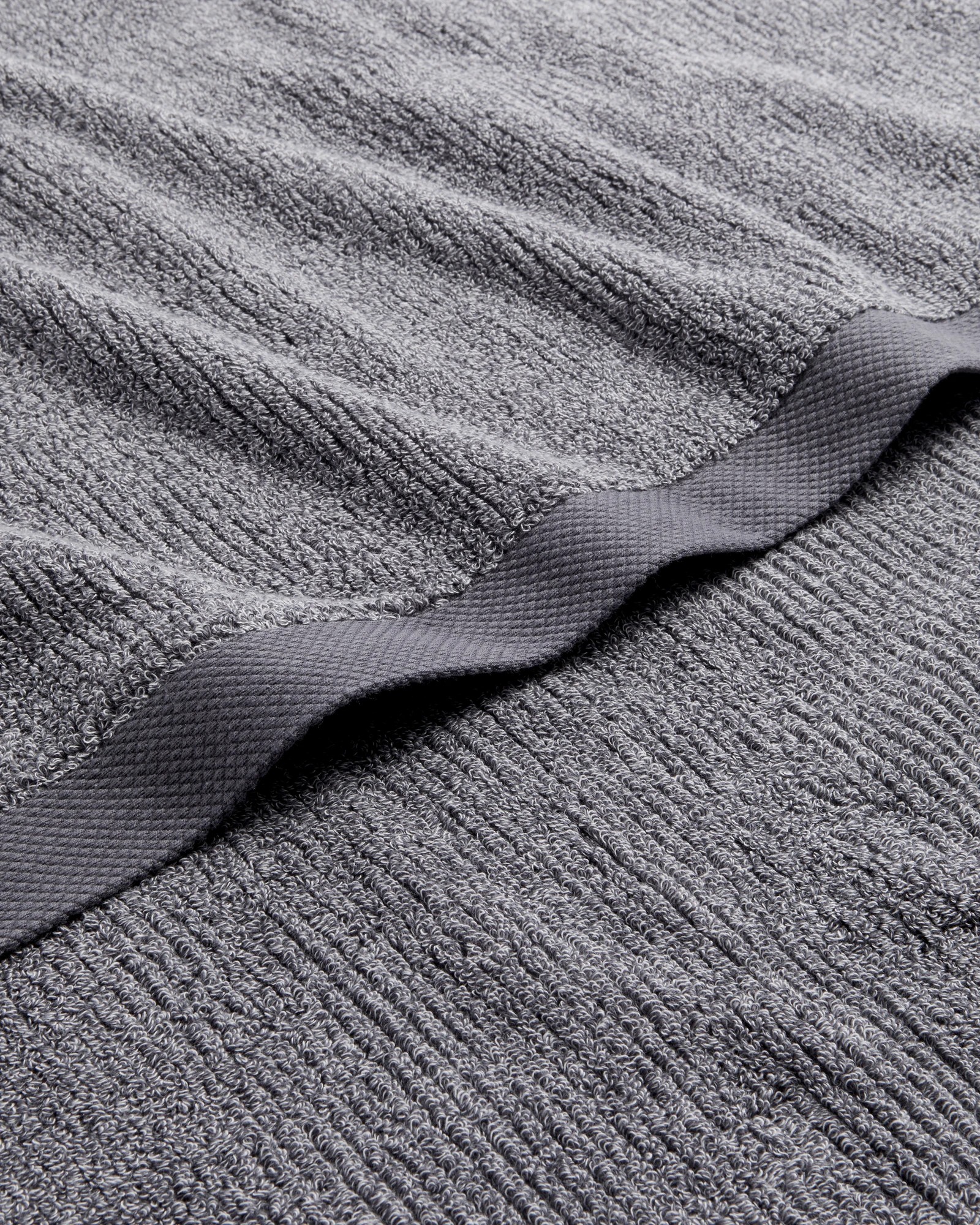 2 Target Australian Cotton Ribbed Bath Sheet - Piper Marle - Grey, 2 of 3