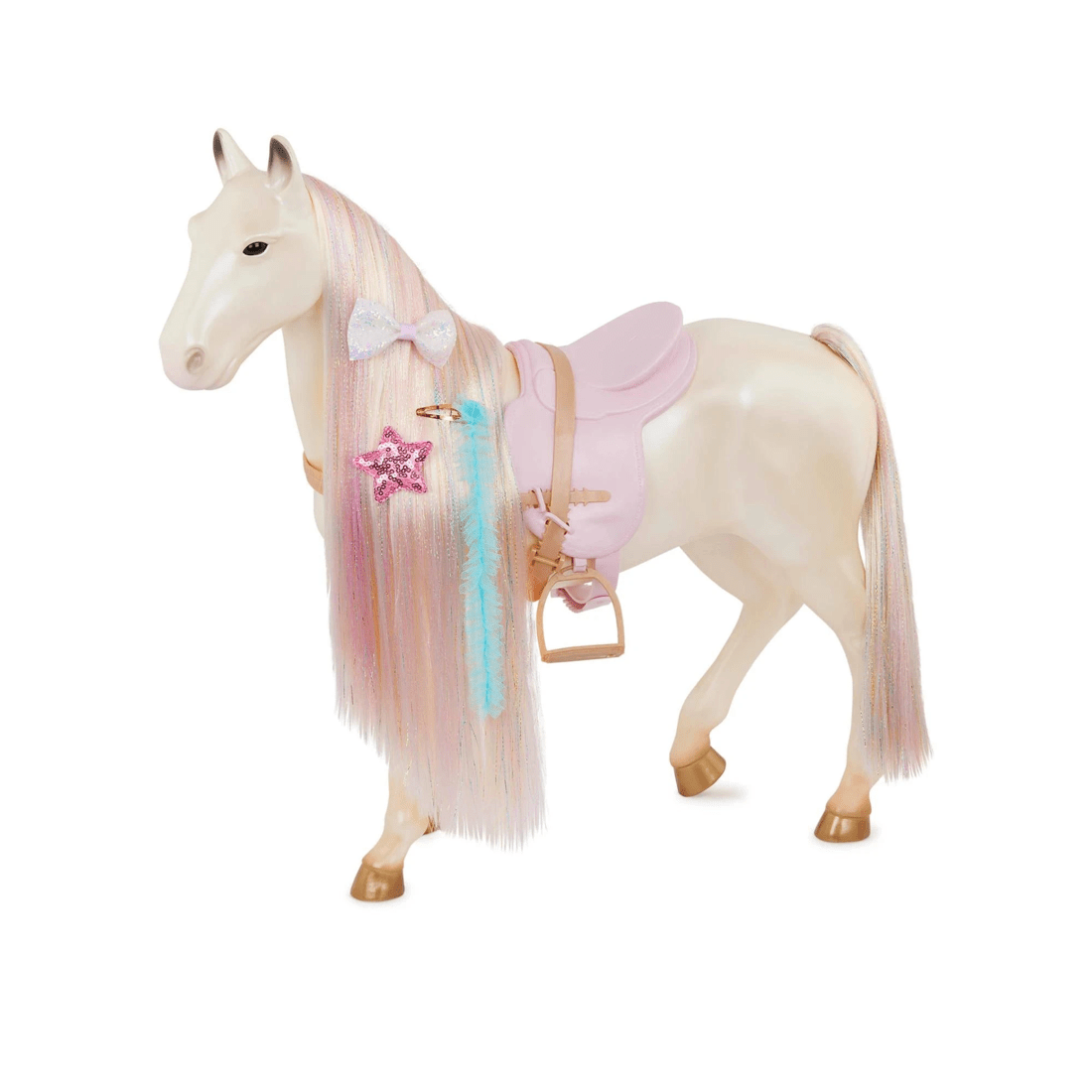 6 Our Generation Enchanting Horse 20-inch Toy Horse with Ultra-Long Rainbow Hair - Multi, 6 of 9