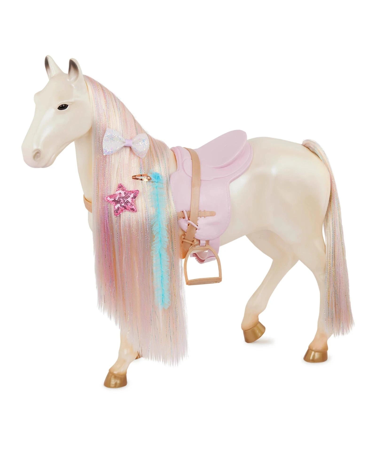 6 Our Generation Enchanting Horse 20-inch Toy Horse with Ultra-Long Rainbow Hair - Multi, 6 of 9
