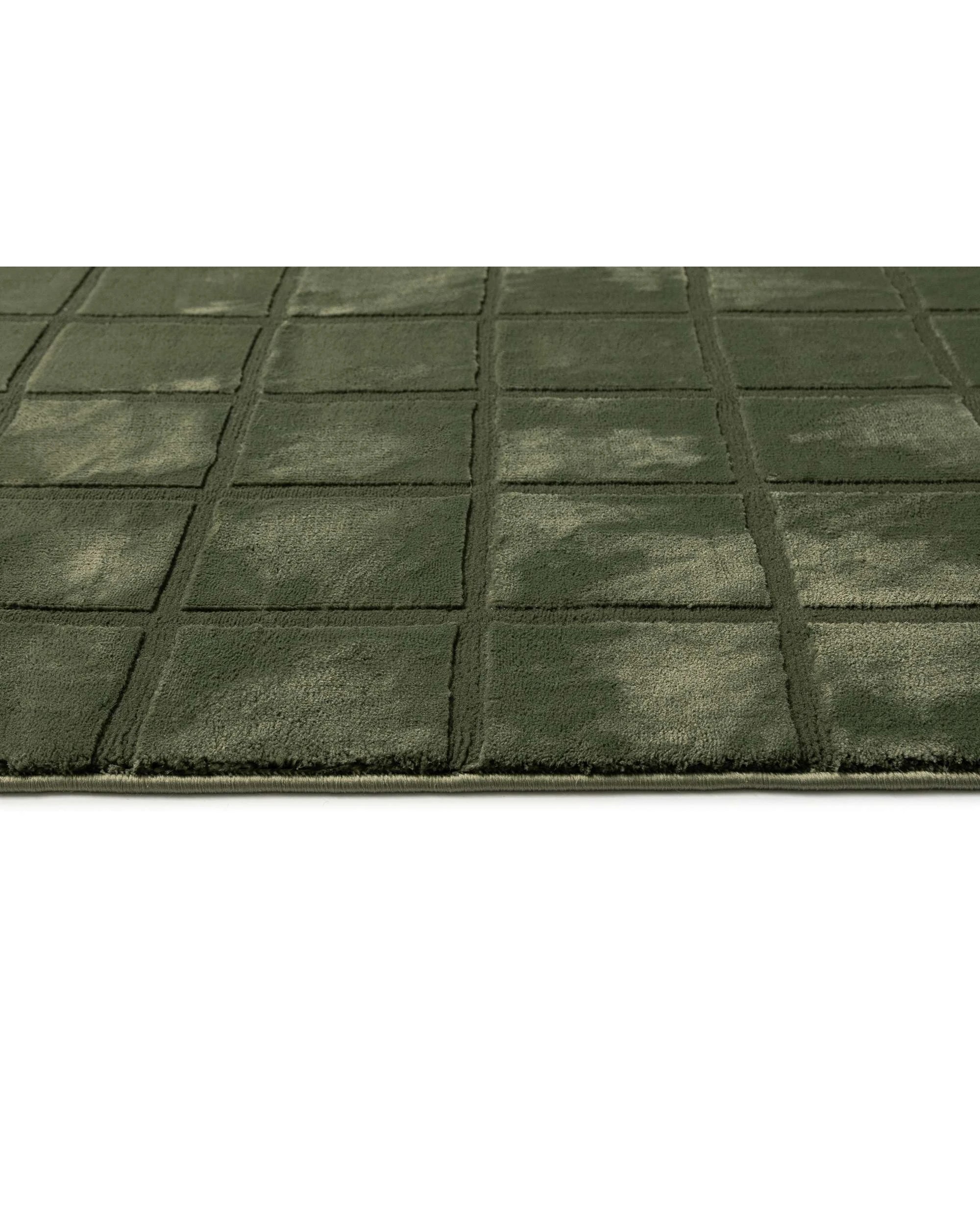 6 Loopsie Jerada Textured Moss Rug-370cm x 280cm - Green - Green, 6 of 10