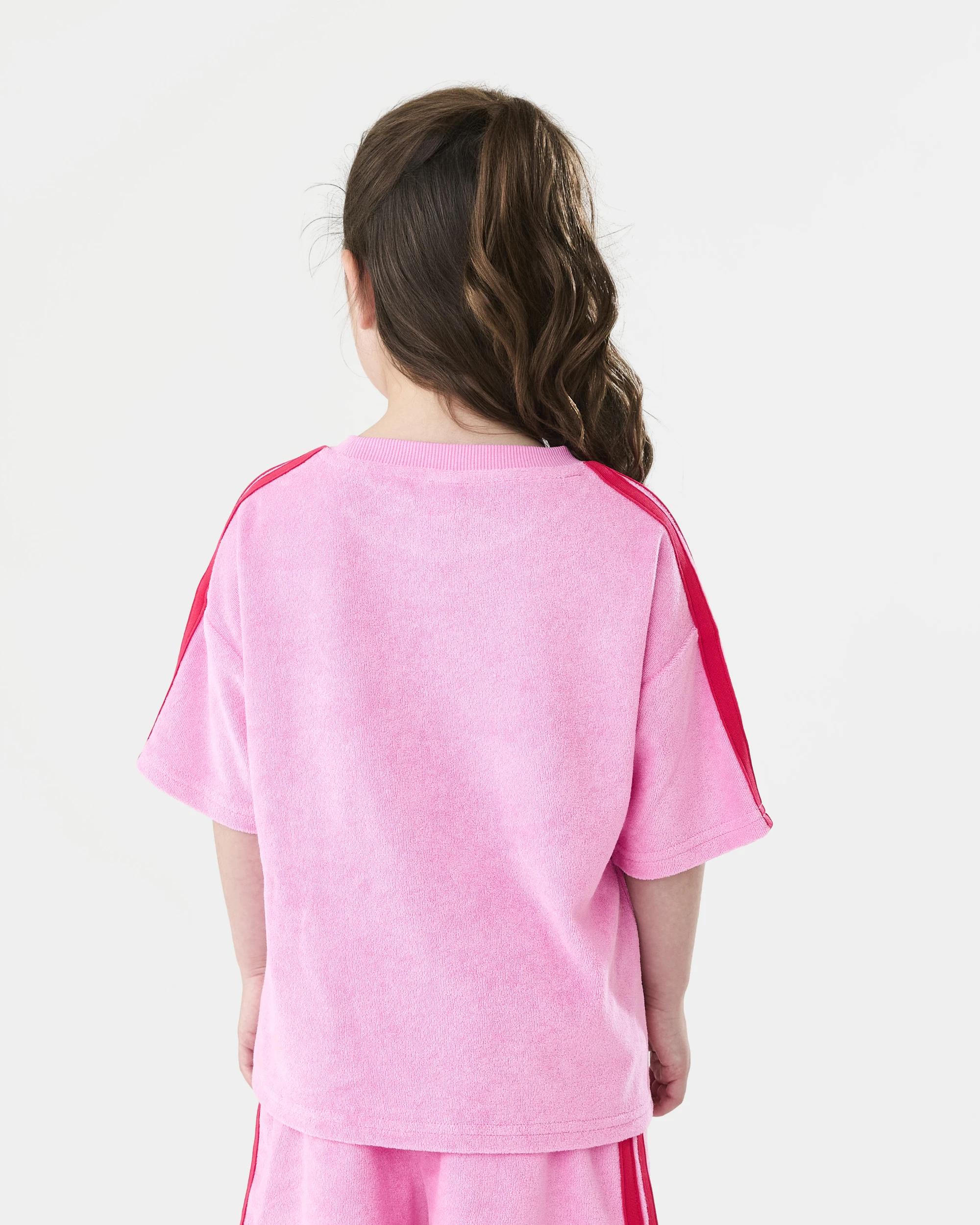 2 Short Sleeve Textured T-shirt Rose Pnk, 2 of 7