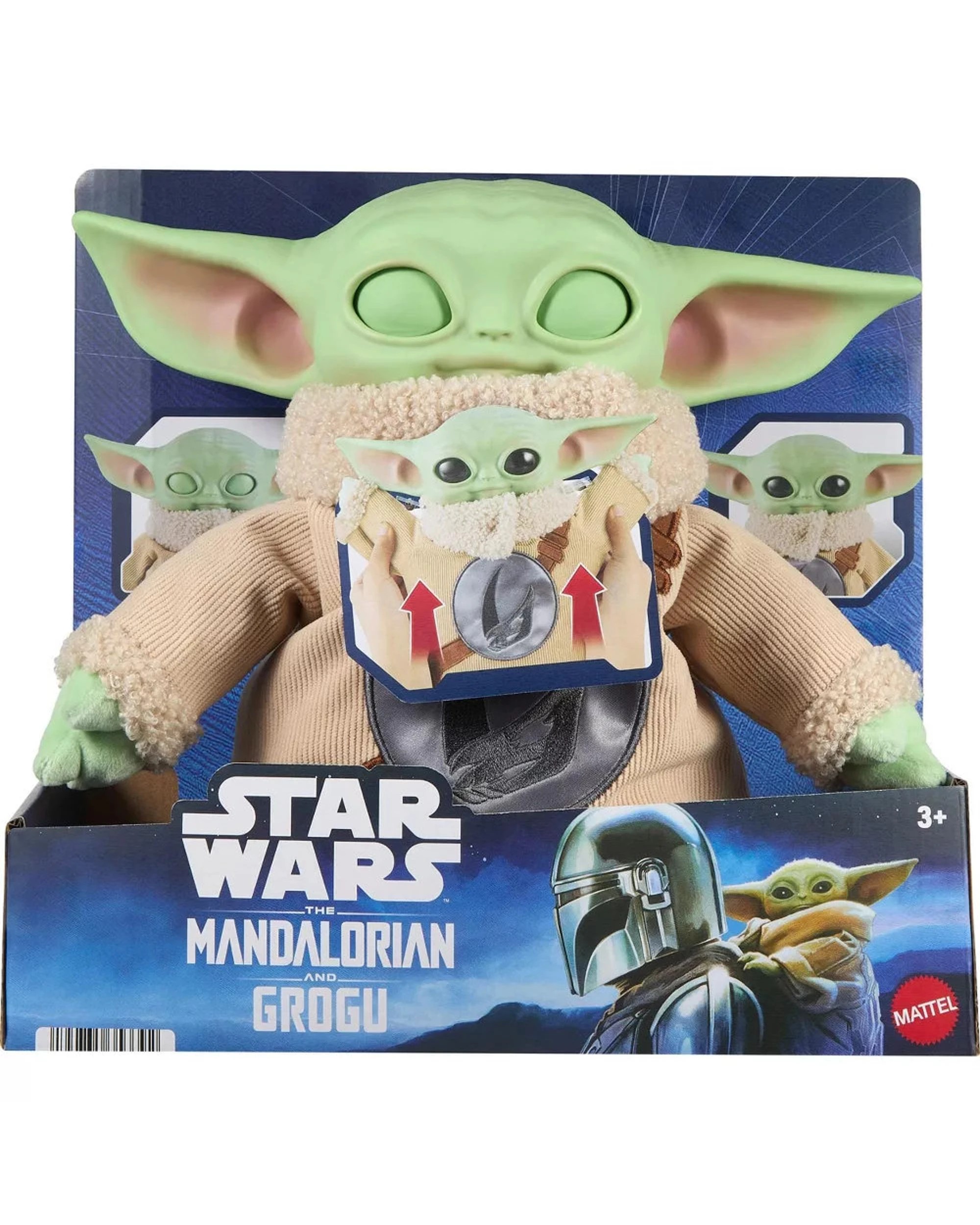 1 Star Wars The Mandalorian and Grogu Pick-Me-Up Grogu Plush, 1 of 4