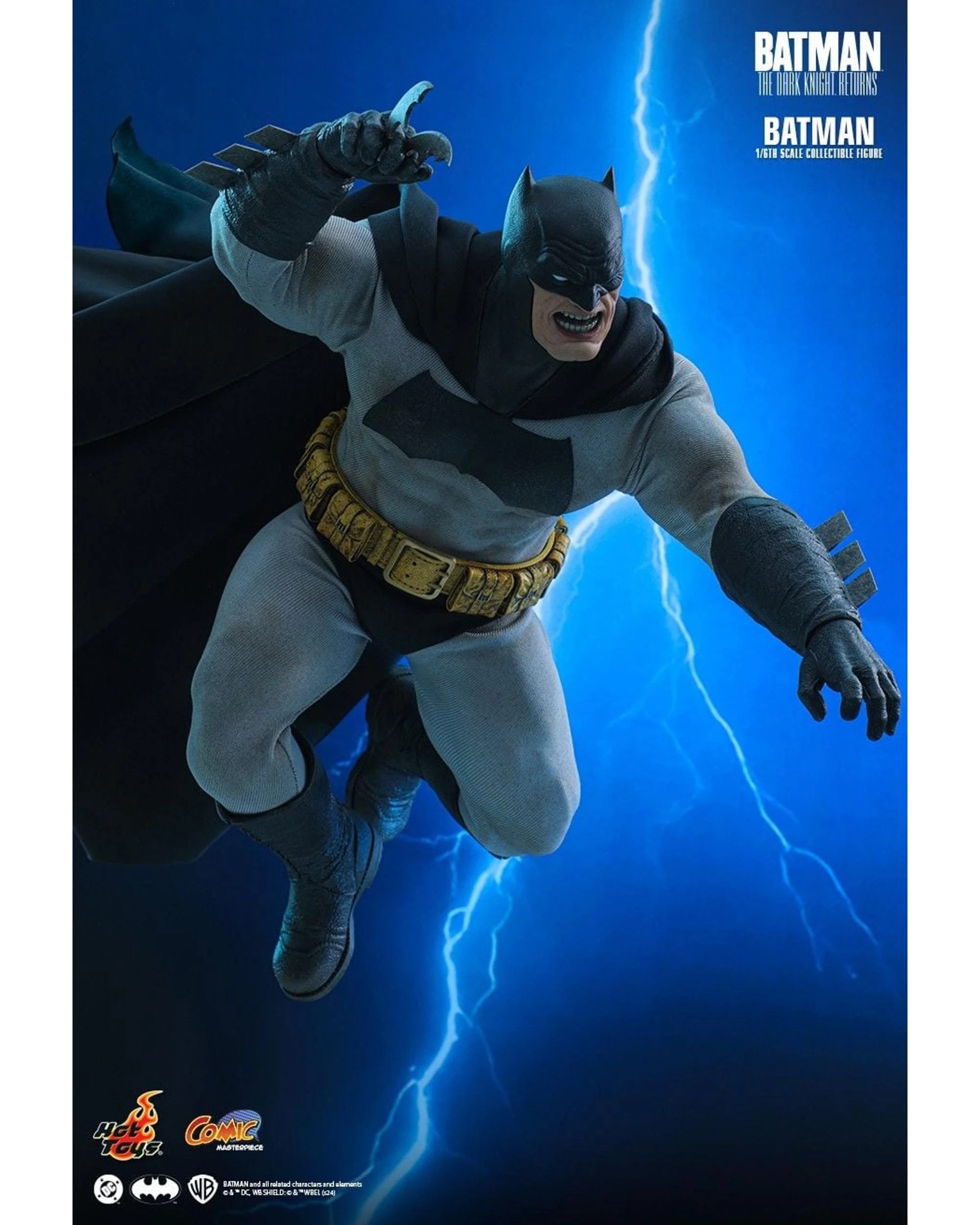 6 Hot Toys Batman: The Dark Knight Returns Batman 1:6 Scale 12 inch Figure, 6 of 8