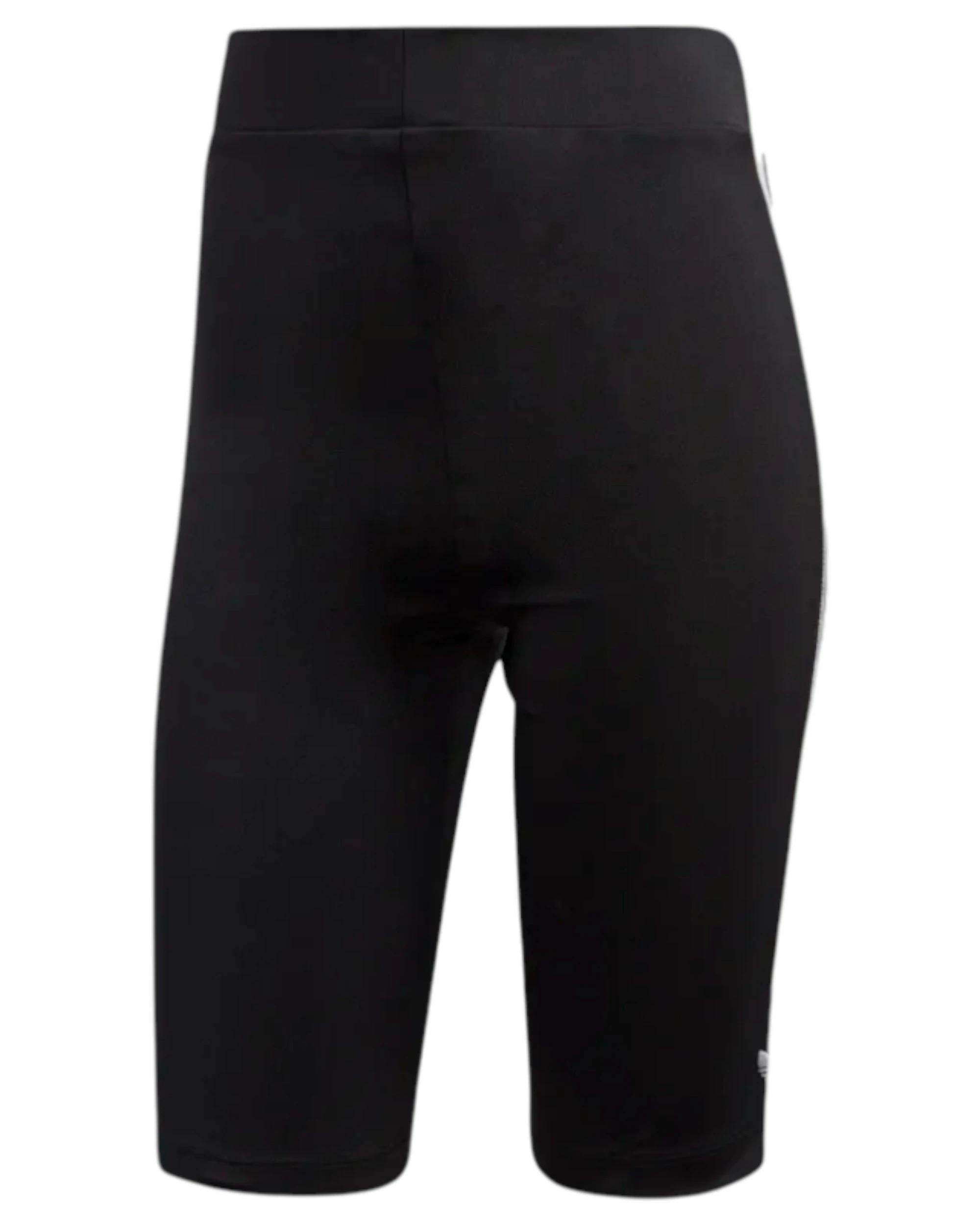 1 Adidas Womens Black Cycling Tights 3 Stripes BLACK/WHITE, 1 of 1