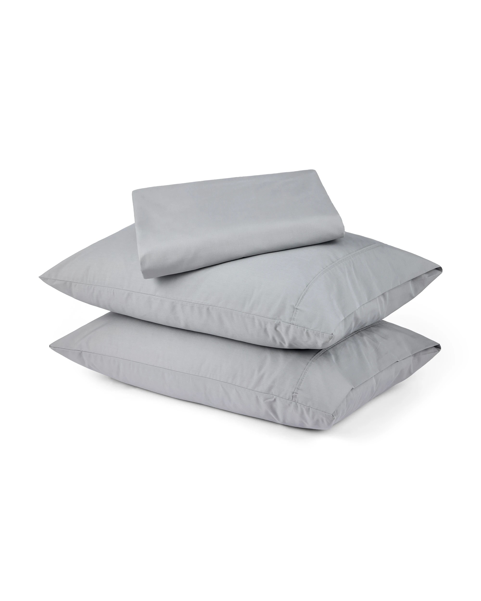 4 250 Thread Count Cotton Rich Sheet Set - King Bed, Light Grey, 4 of 10
