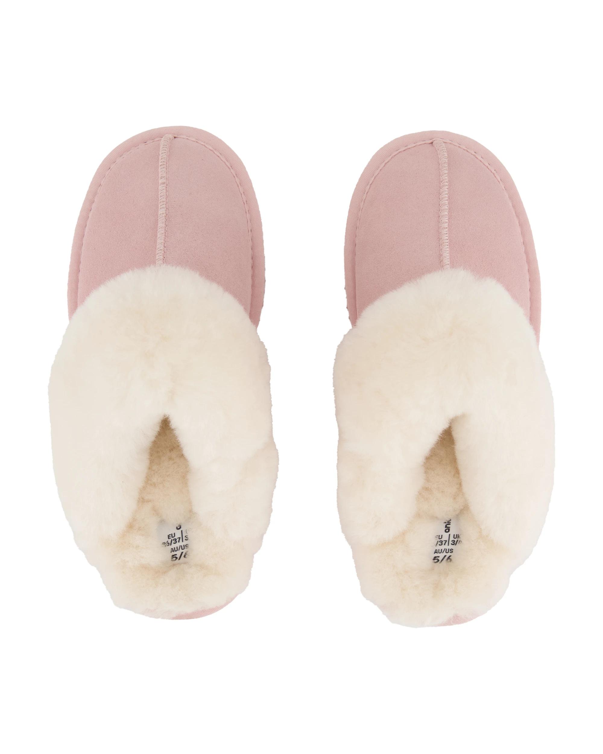 2 Sheepskin Elevated Scuffs Silvr Pink, 2 of 3