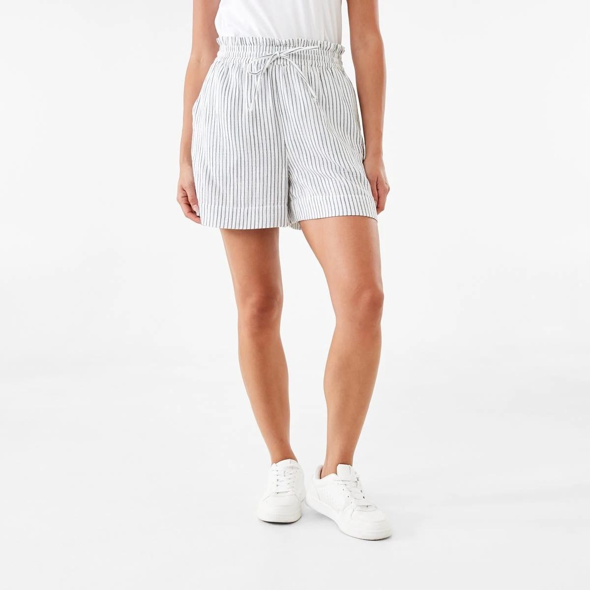 7 Paperbag Double Cloth Shorts Indigo Str, 7 of 7