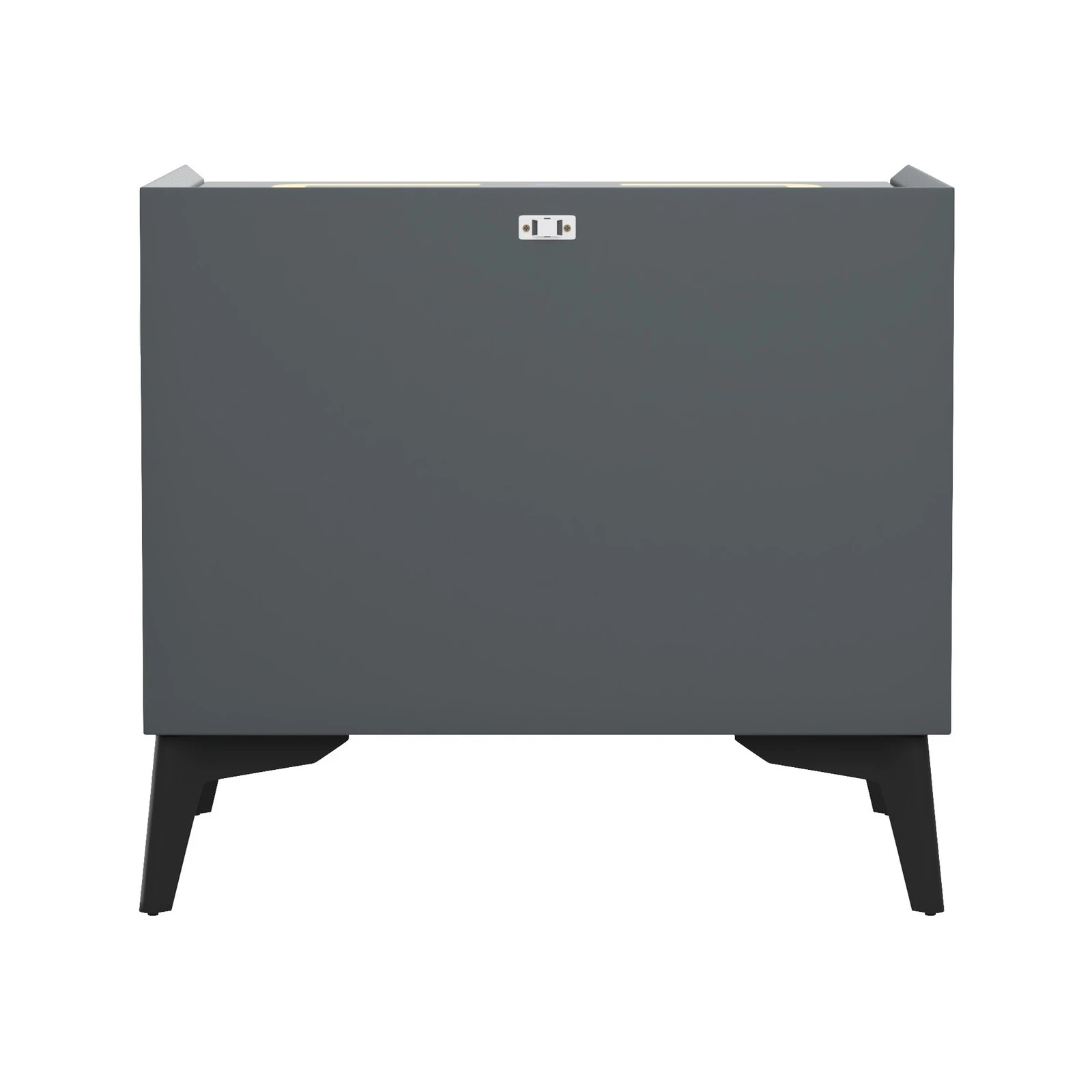 6 Oikiture Set of 2 Smart Bedside Tables Wireless Charging LED Nightstand - Grey, 6 of 7