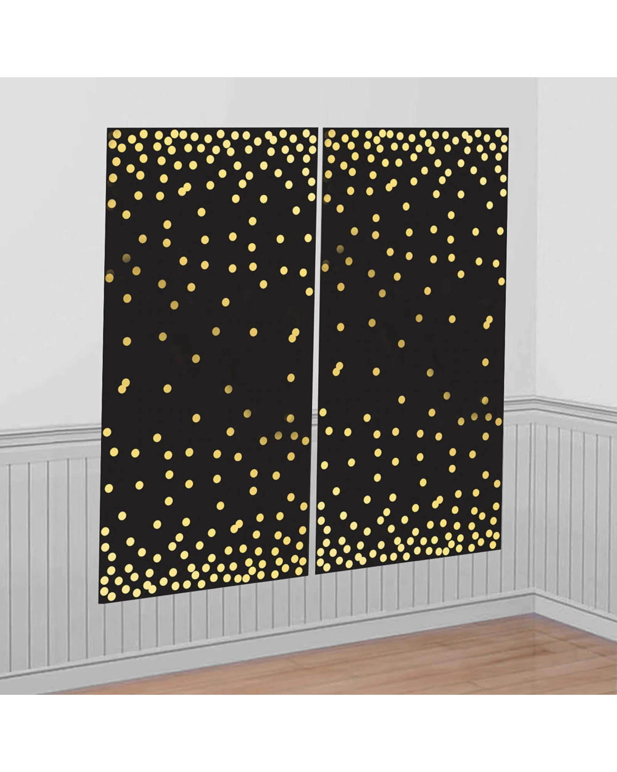 1 Amscan Selfie Wall Decorating Kit - Black and Gold Dot, 1 of 1