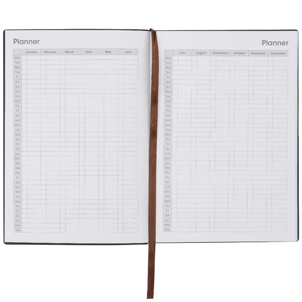 4 Otto A5 Undated Week to View Urban Diary Tan, 4 of 4