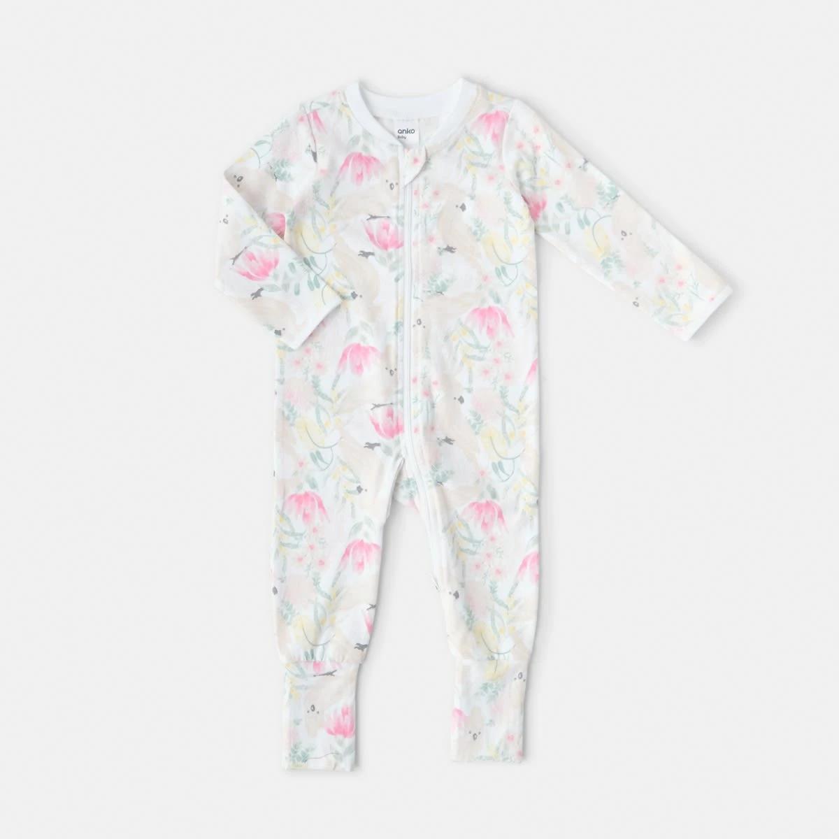 1 Turn Cuff Coverall Aus Floral, 1 of 3