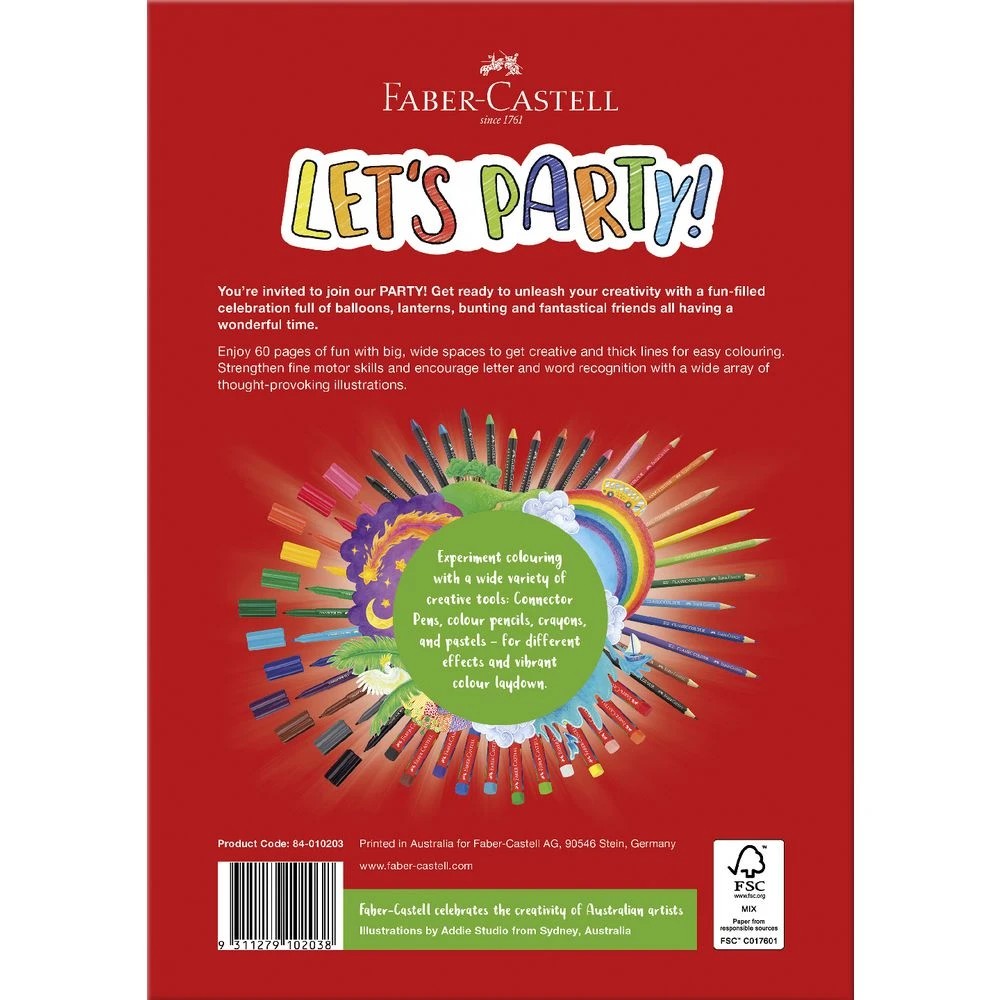 2 Faber-Castell Parties Colouring Book 60 Pages, 2 of 3