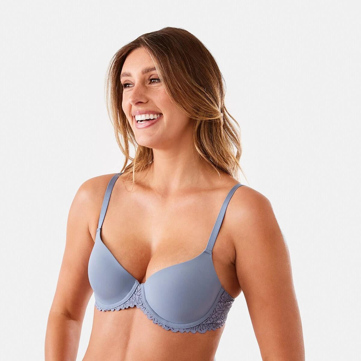 2 Lace Wing T-shirt Bra STEEL GREY, 2 of 6