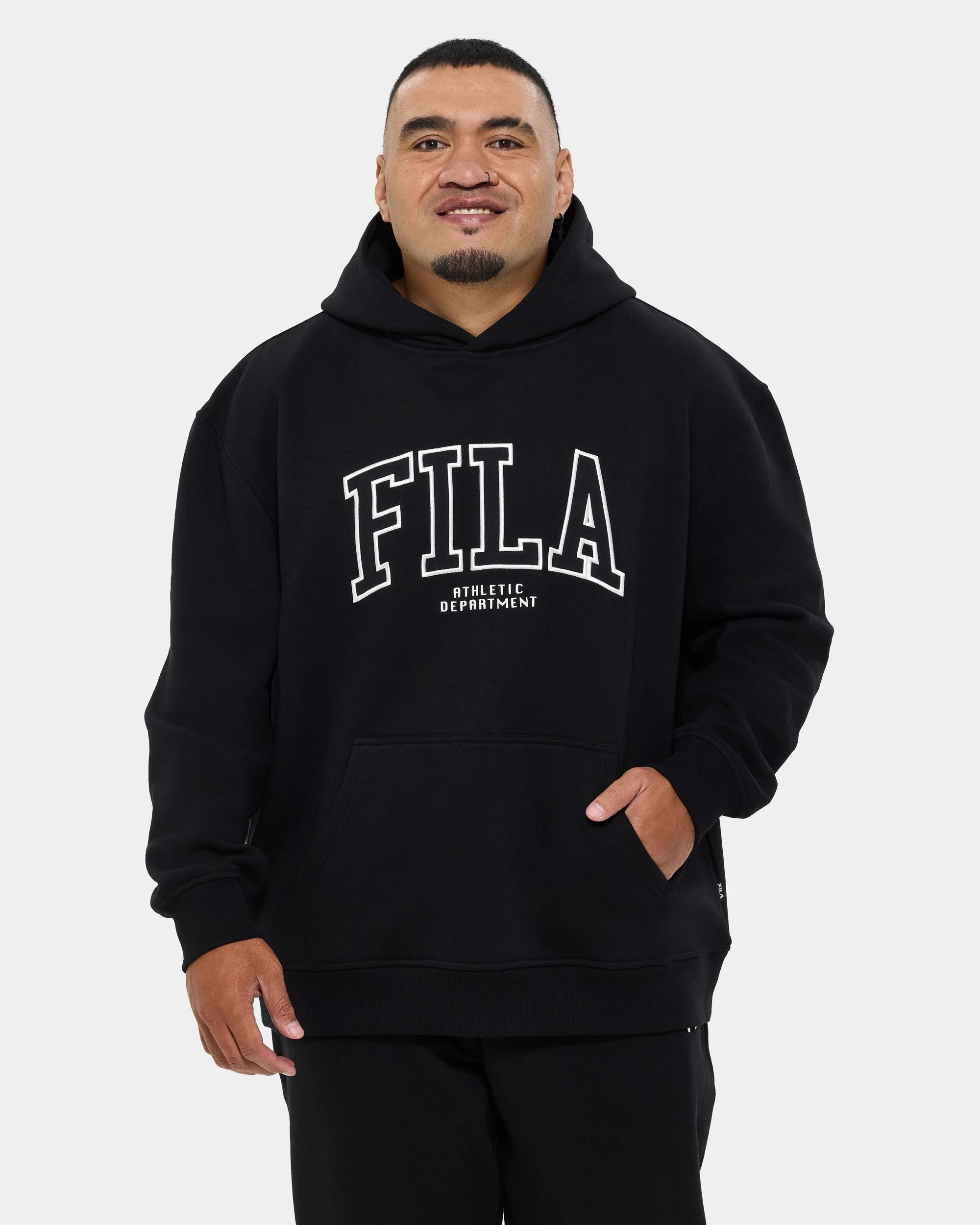 1 Fila Plus Fleece Hoodie BLACK, 1 of 7