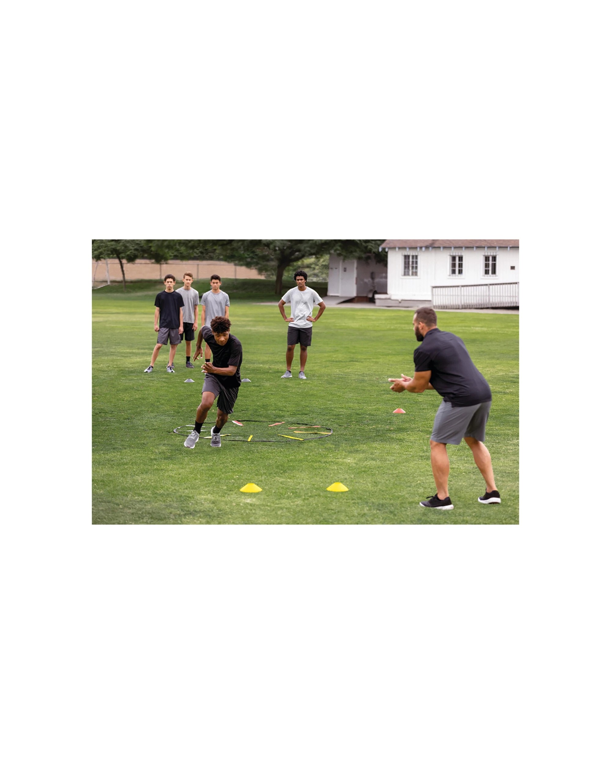 4 Sklz Reactive Circular Agility Training Ladder Set Includes Ladder And 8 Cones - Multi, 4 of 7