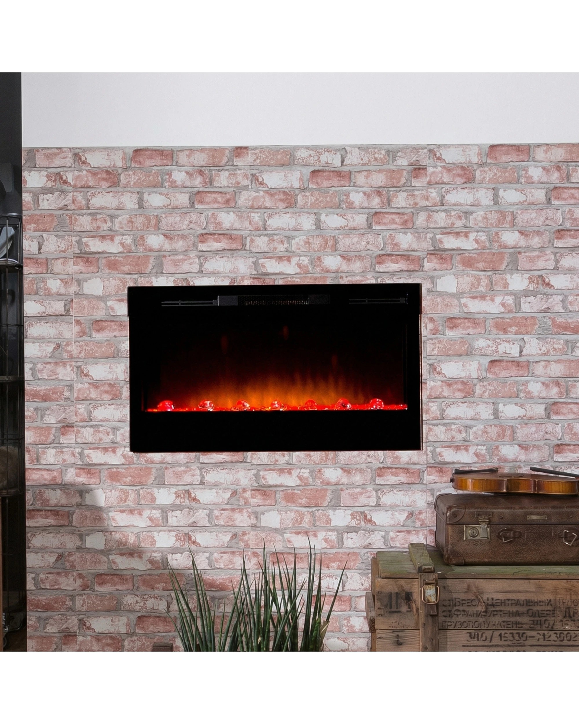 7 Dimplex PRISM Wall Mounted Electric Fireplace in 34-inches - Black, 7 of 7
