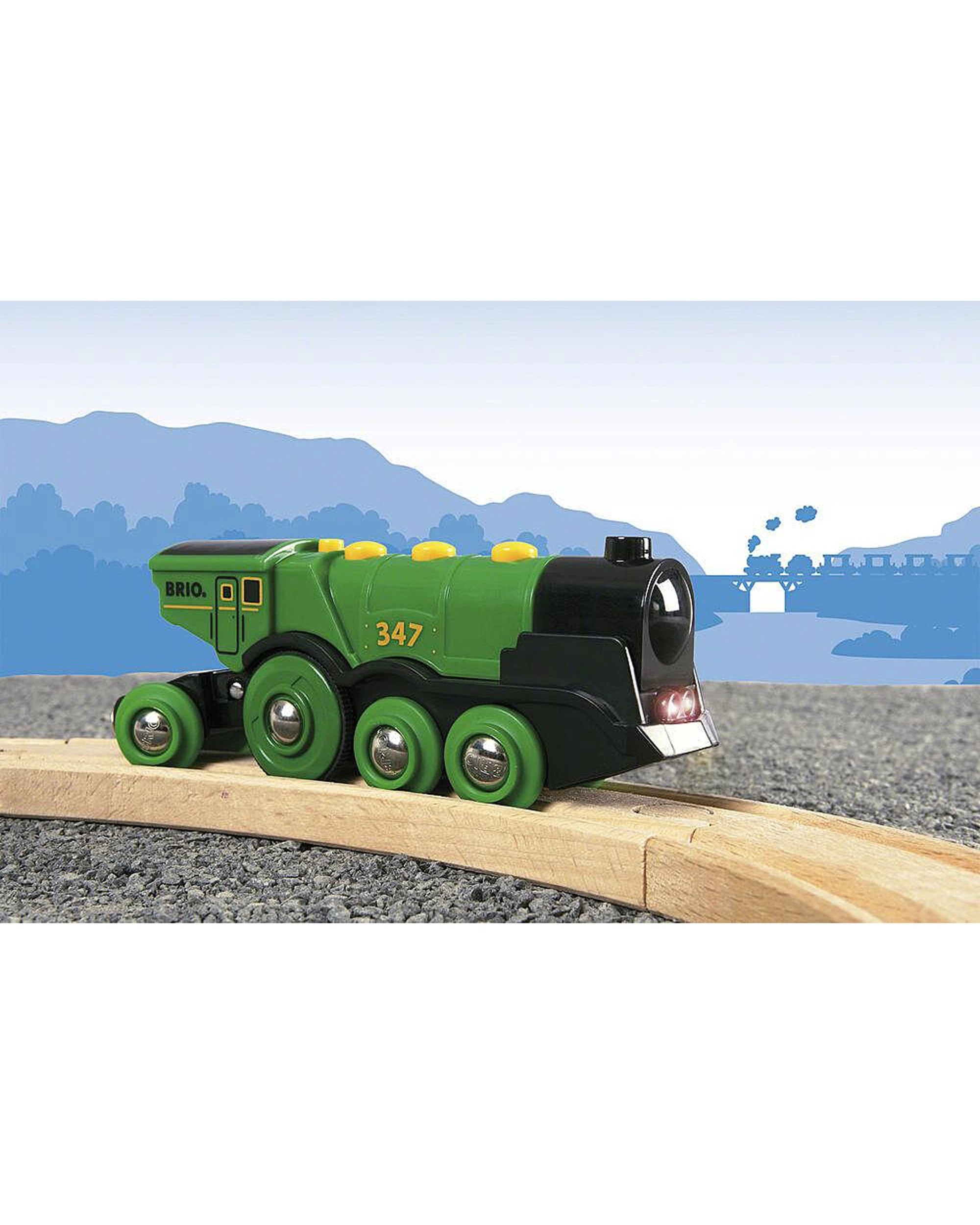 Brio Big Green Action Locomotive Kids Childrens Play Toy Wooden - Green ...