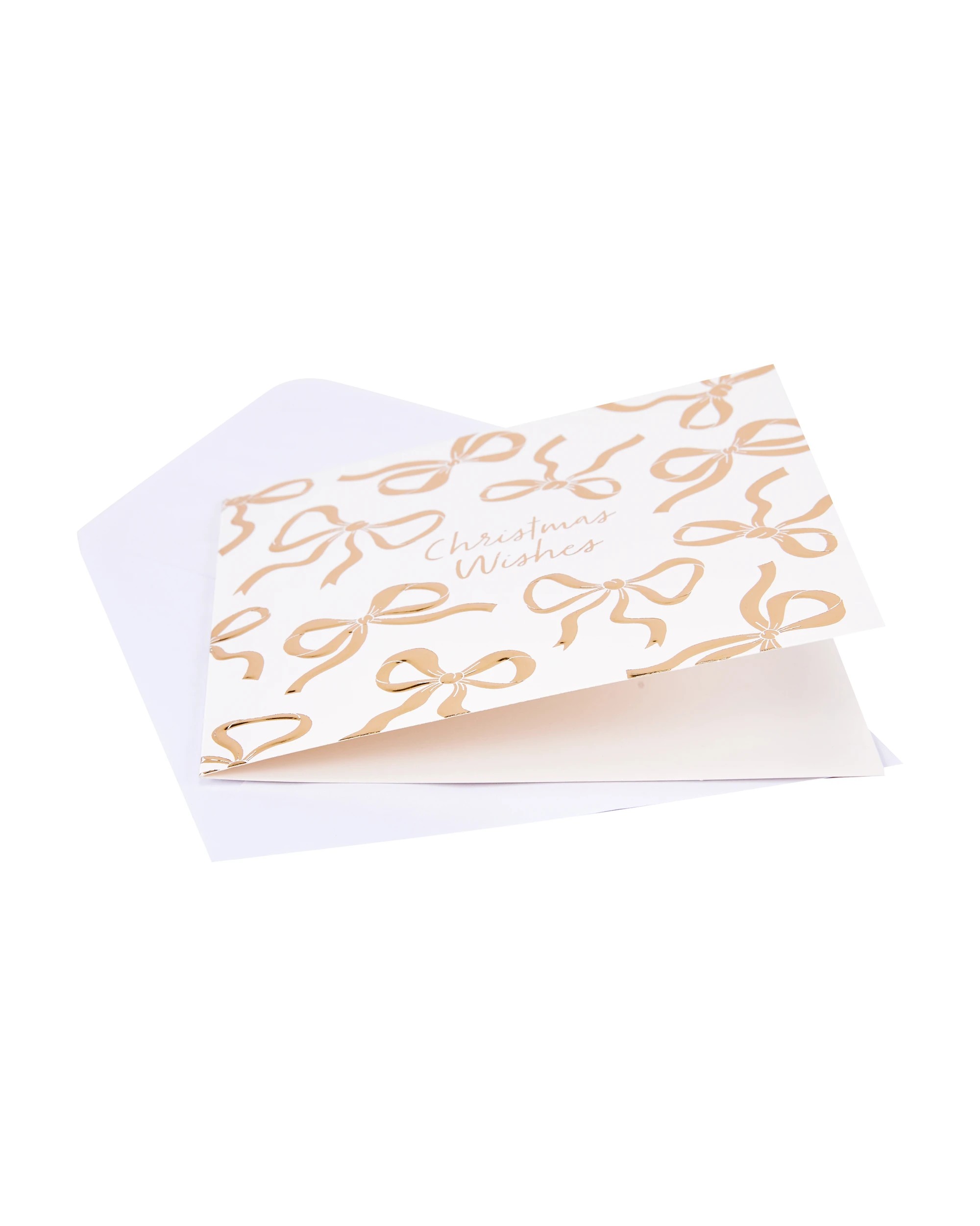 3 10 Pack Bows Square Christmas Cards, 3 of 5
