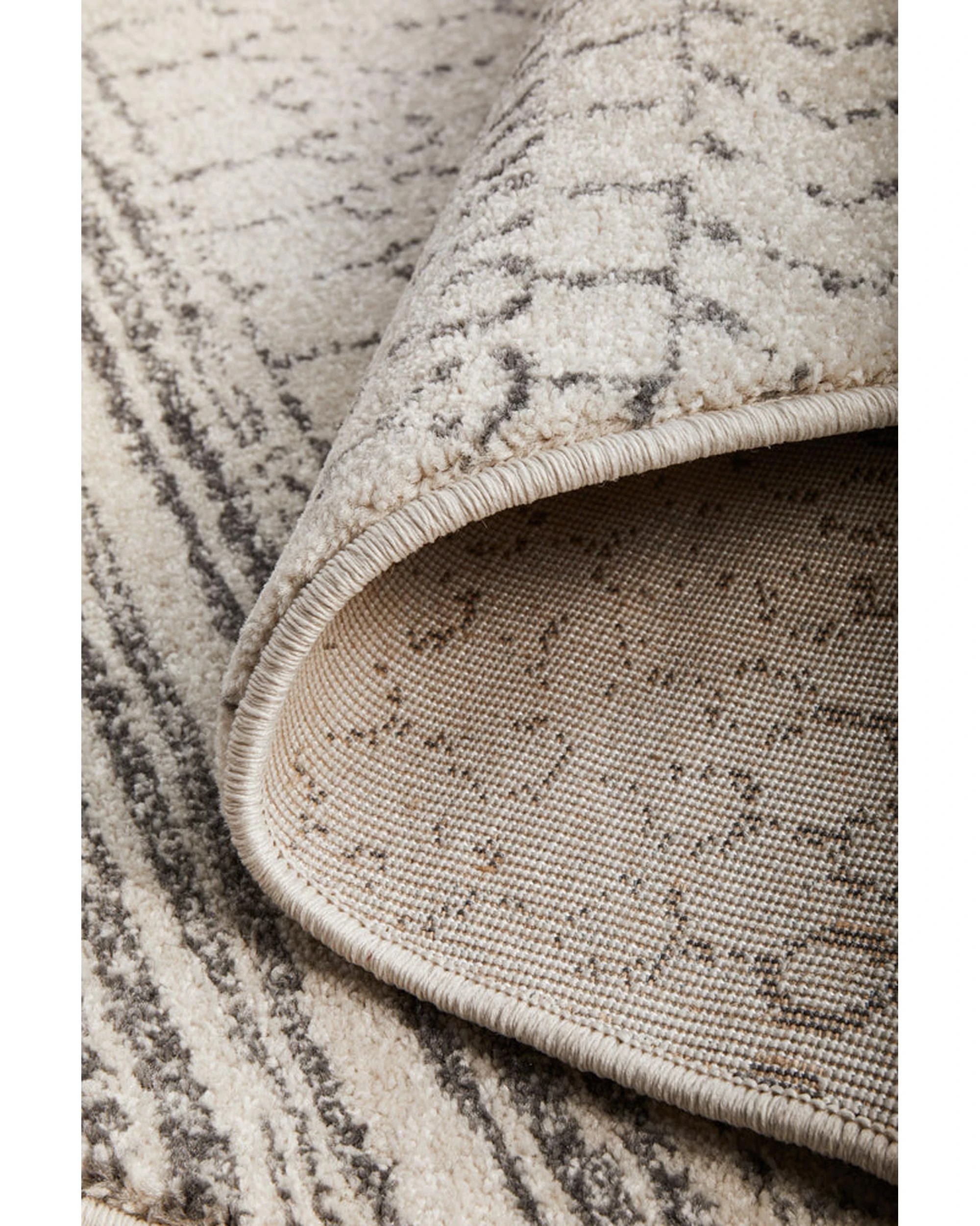 9 Common Ground Rugs Lustre Harper 150x150 cm Rug - Silver, 9 of 9