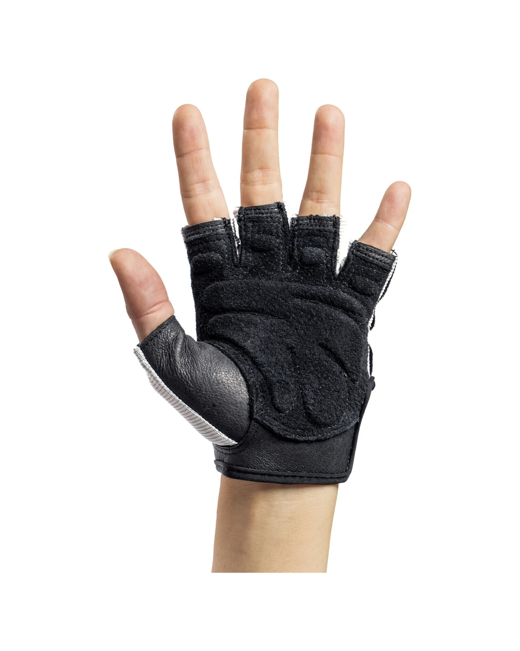 3 Harbinger Womens Training Grip Gloves Weightlifting TechGel Leather Palm, 3 of 10