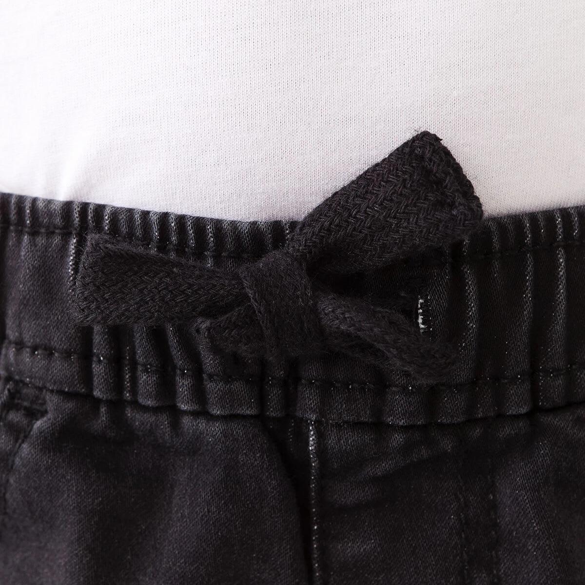 3 Knit Denim Shorts Black Wash, 3 of 7