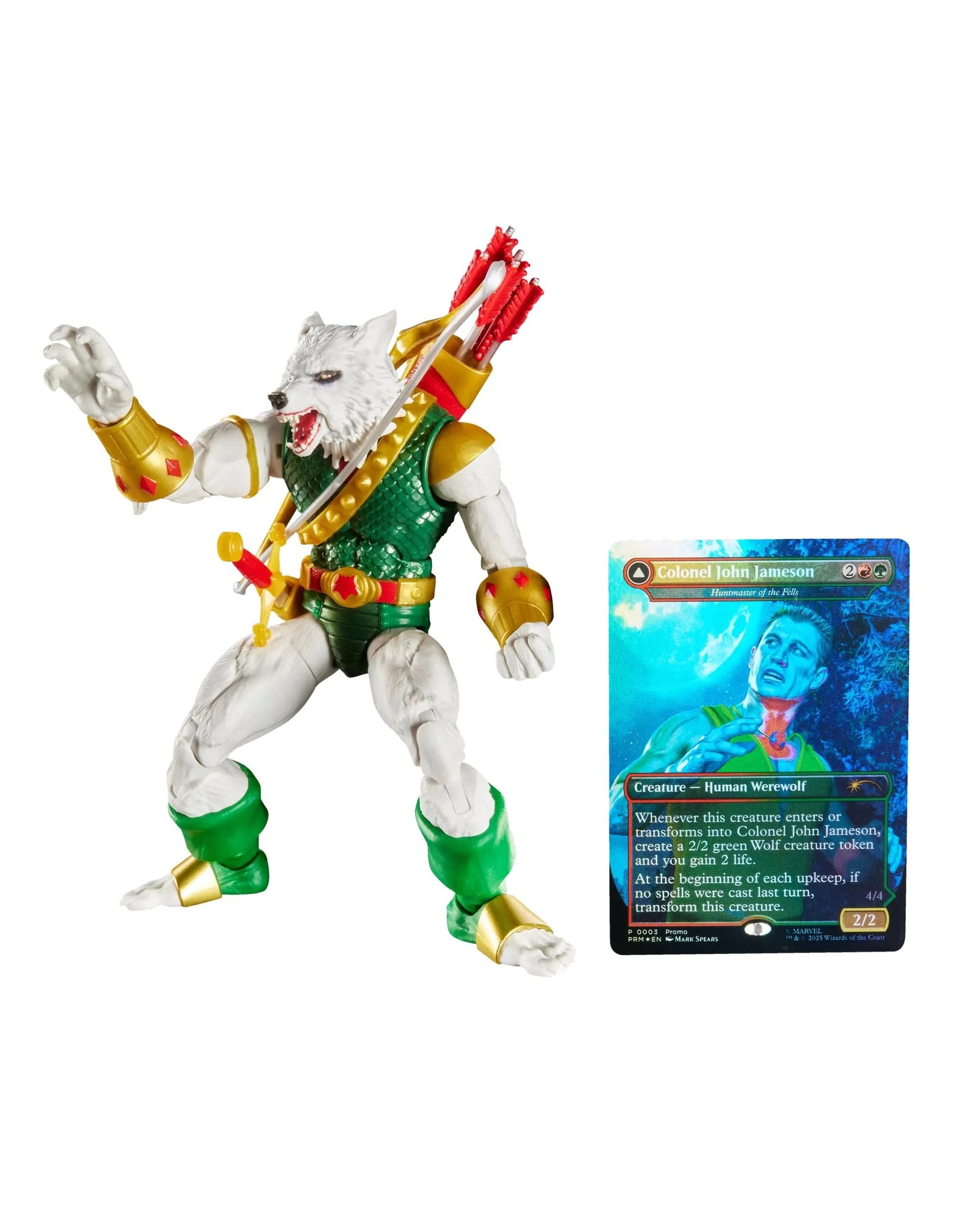 3 Marvel Legends Series Magic: The Gathering Man-Wolf, 3 of 10