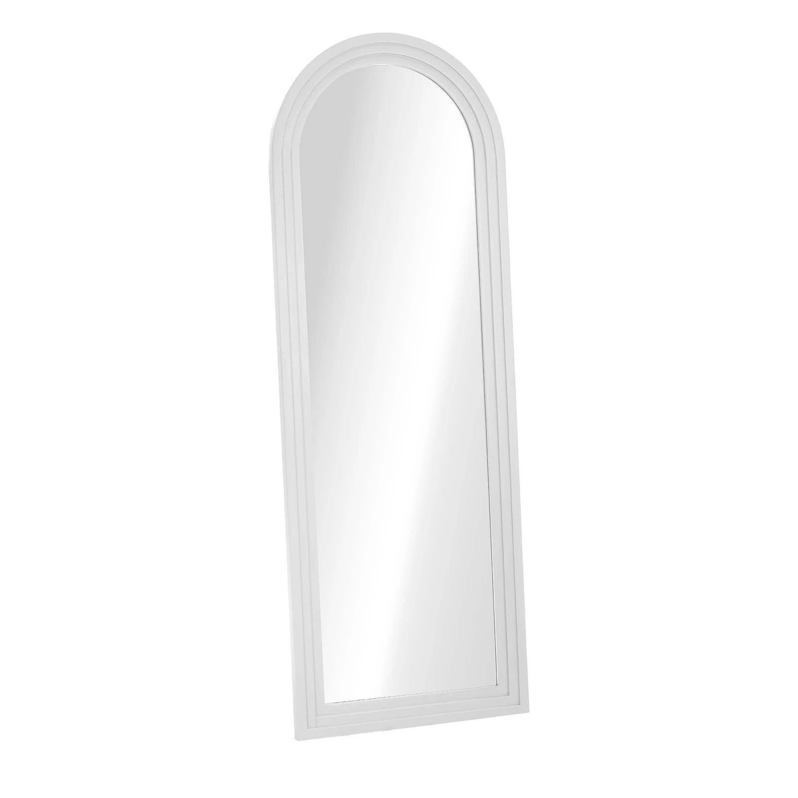 8 Oikiture Full Length Arch Mirror 165x60cm Wood Wall Mounted Home Decor - White, 8 of 10