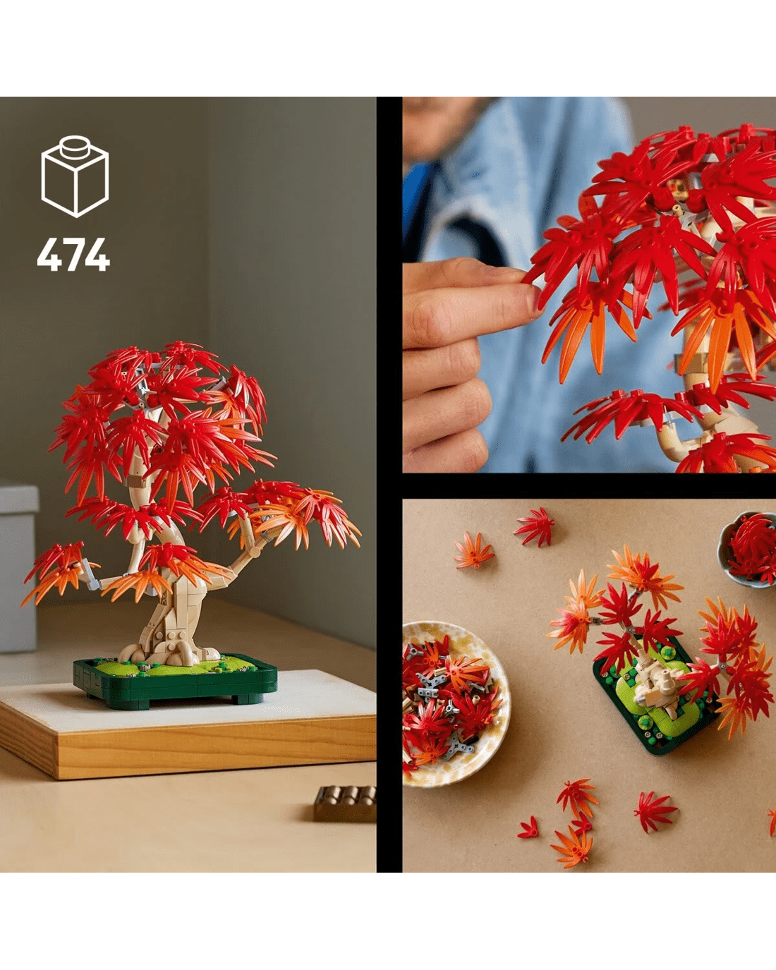 9 LEGO Botanicals Japanese Red Maple Bonsai Tree 10348, 9 of 10