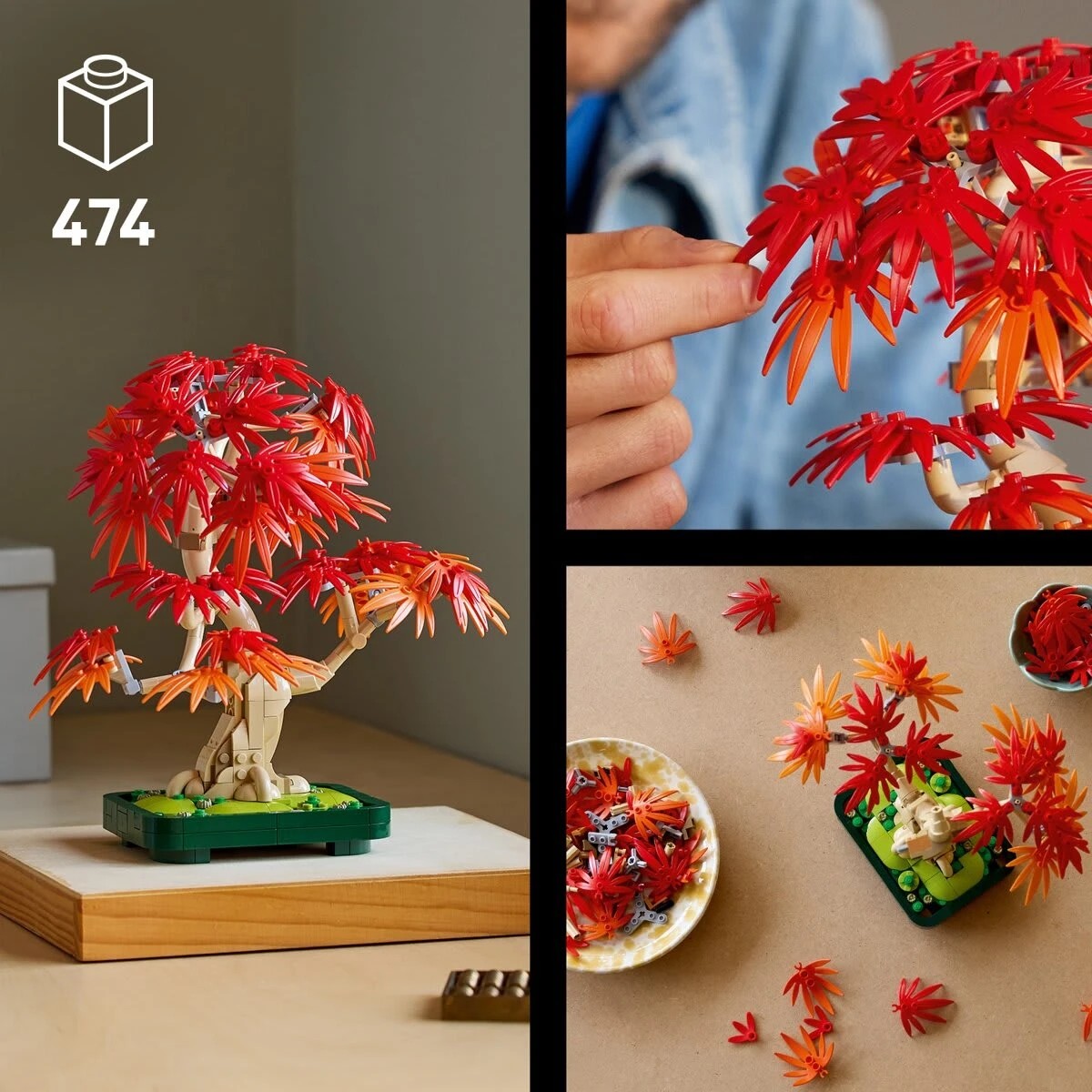 9 LEGO Botanicals Japanese Red Maple Bonsai Tree 10348, 9 of 10