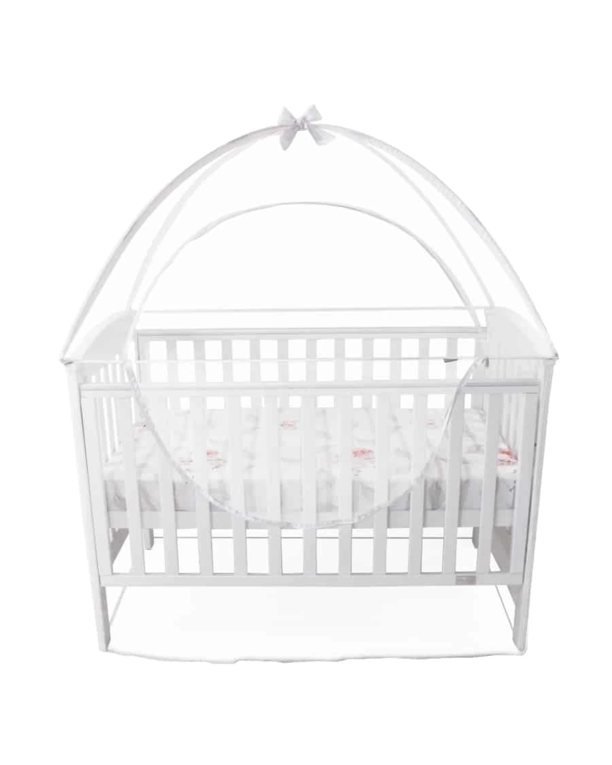 4 Babyhood Cot Canopy Net Compact Size - Colours & Pink Compact Size, 4 of 5