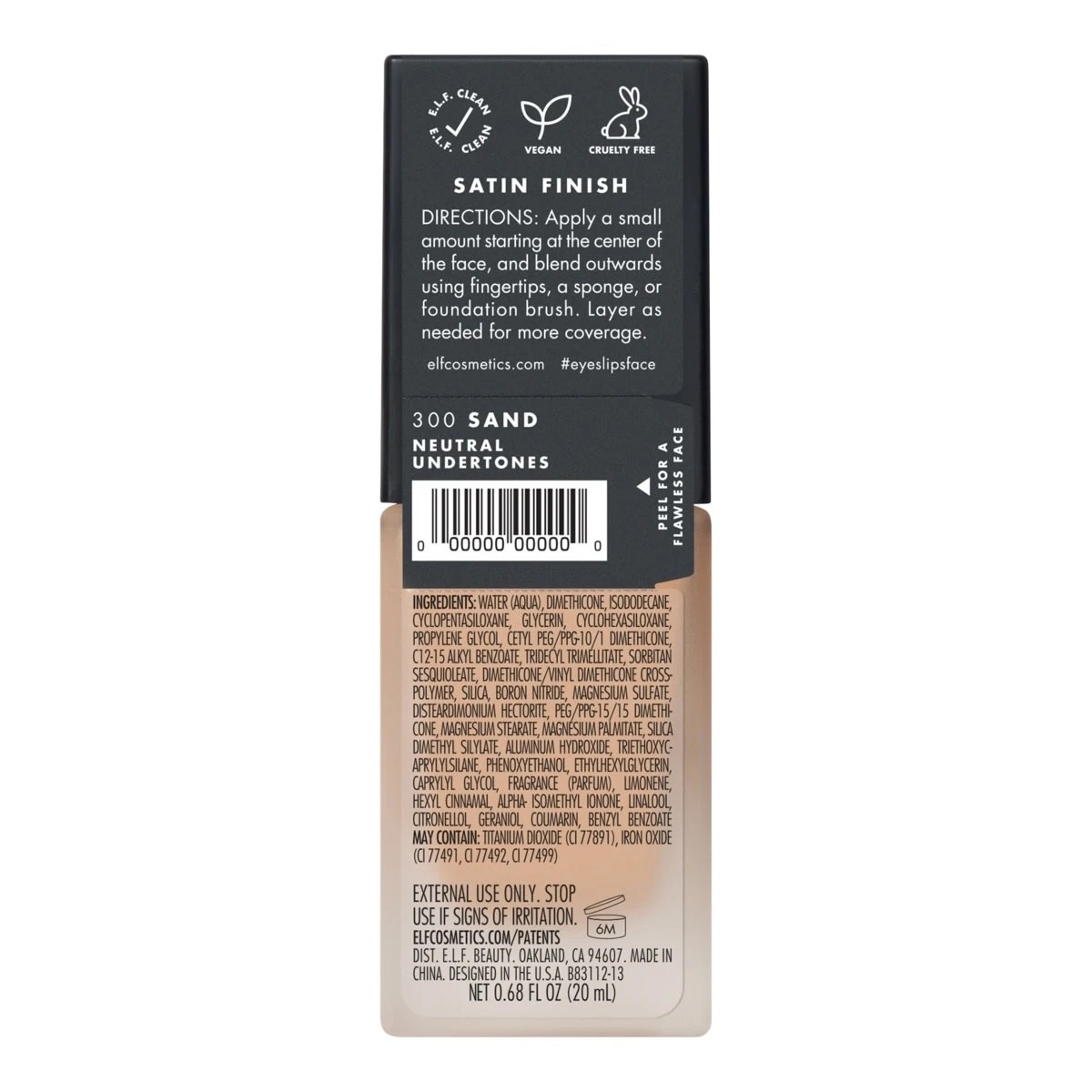 5 e.l.f. Flawless Finish Foundation - 20ml, Sand, 5 of 5