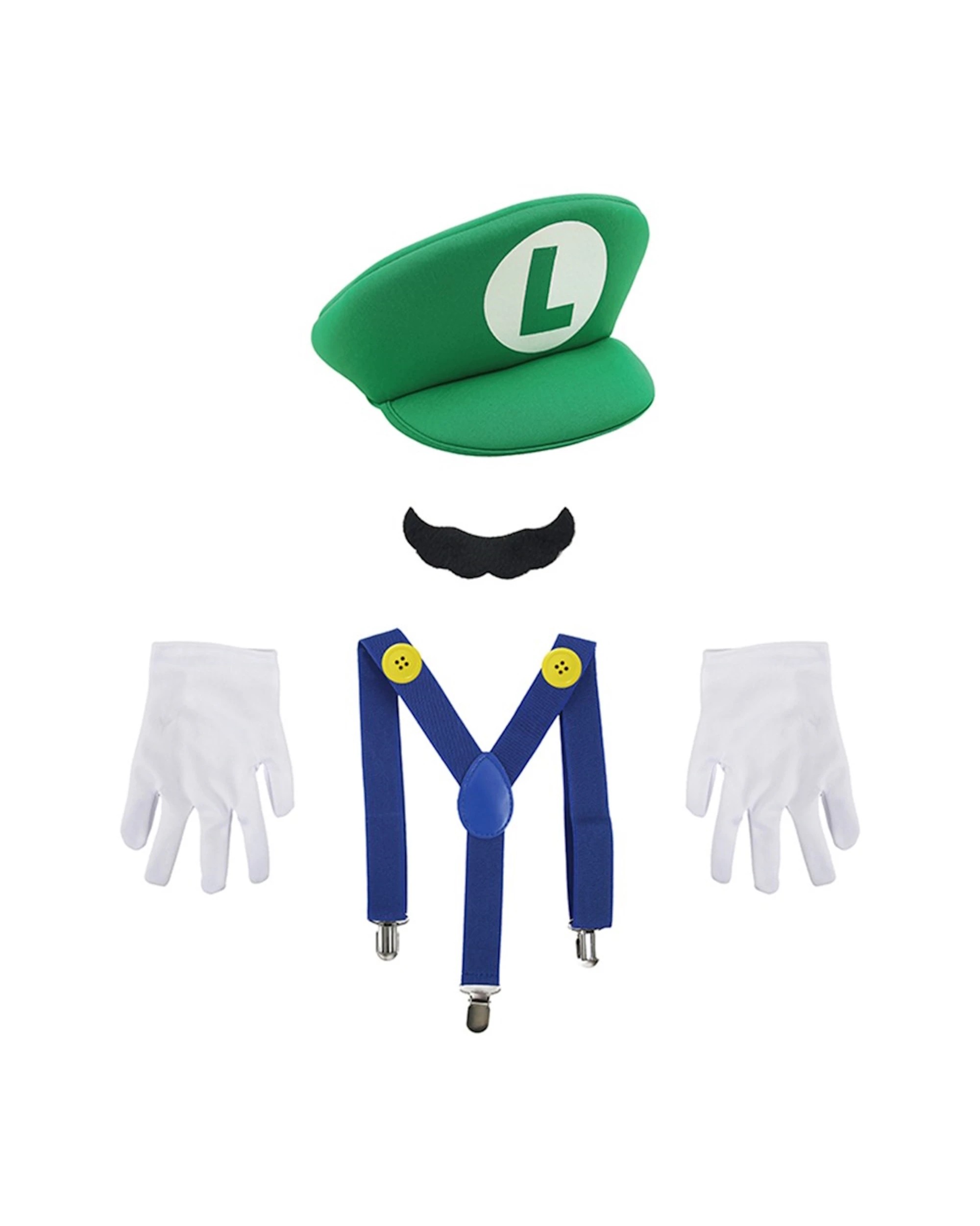 1 Party Planet Green Super Plumber Kids Costume Kit - One Size - Green, 1 of 1