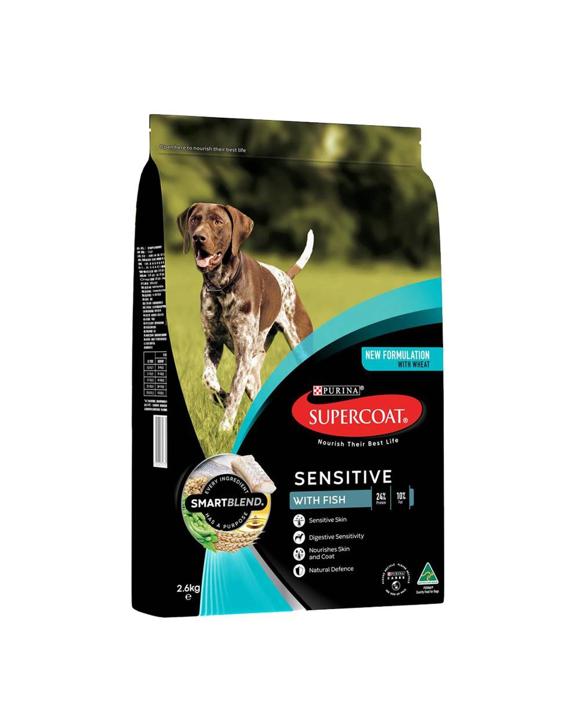 Supercoat Adult SmartBlend Sensitive Dry Dog Food w/ Fish 2.6kg