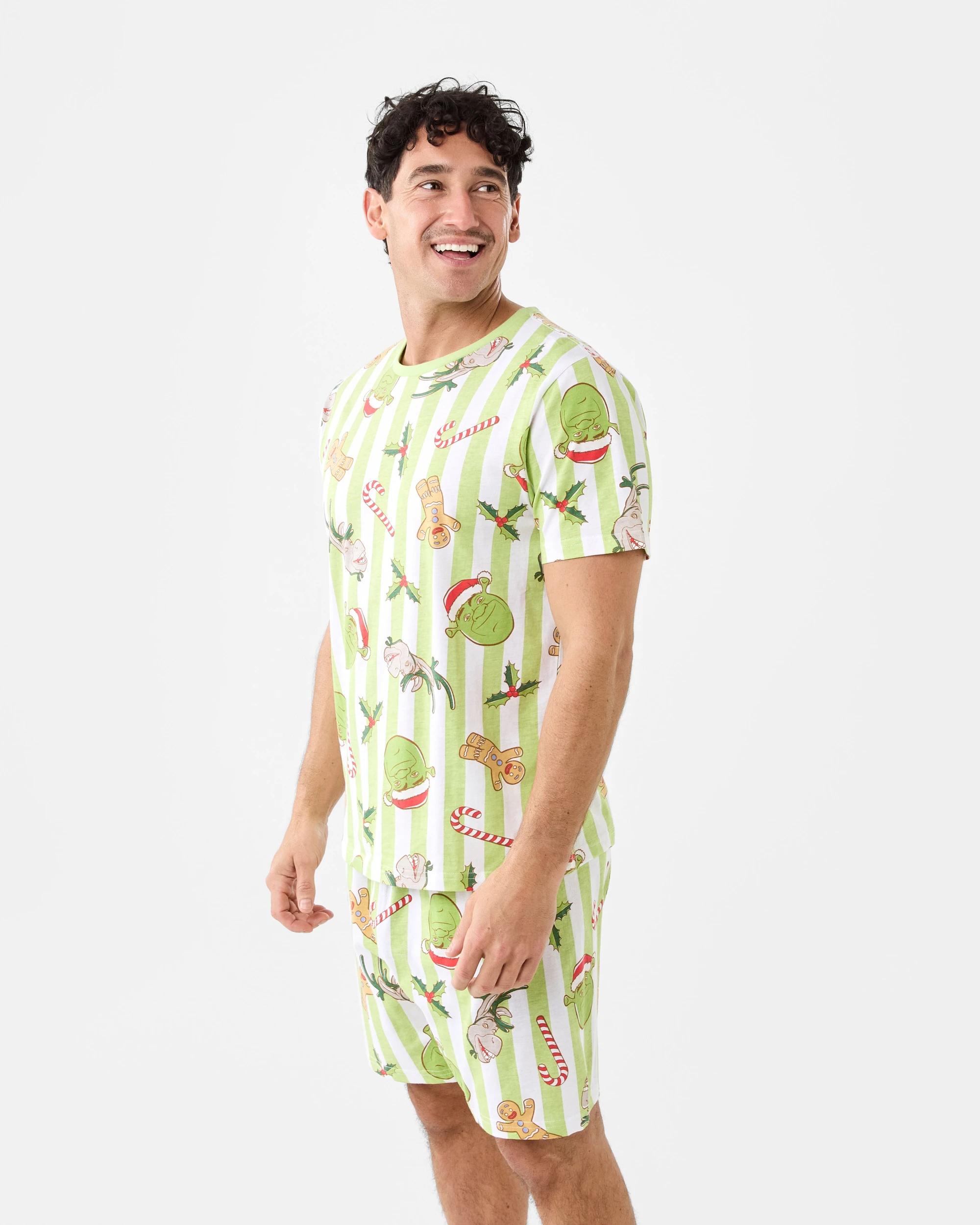 3 Family Matching Christmas Shrek Mens Pyjama Set Shrek Xmas, 3 of 9