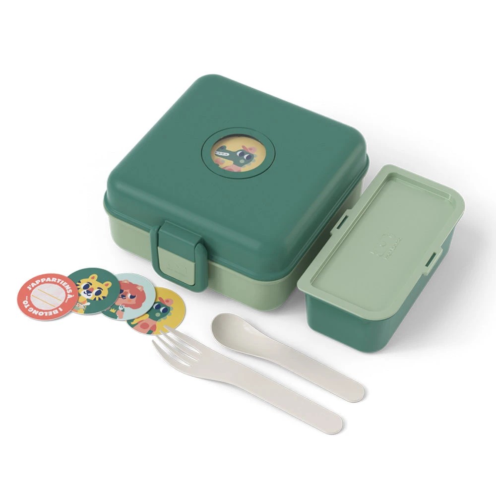 4 Monbento Mb Sandwich Lunch Box Snacky Forest - Green, 4 of 4