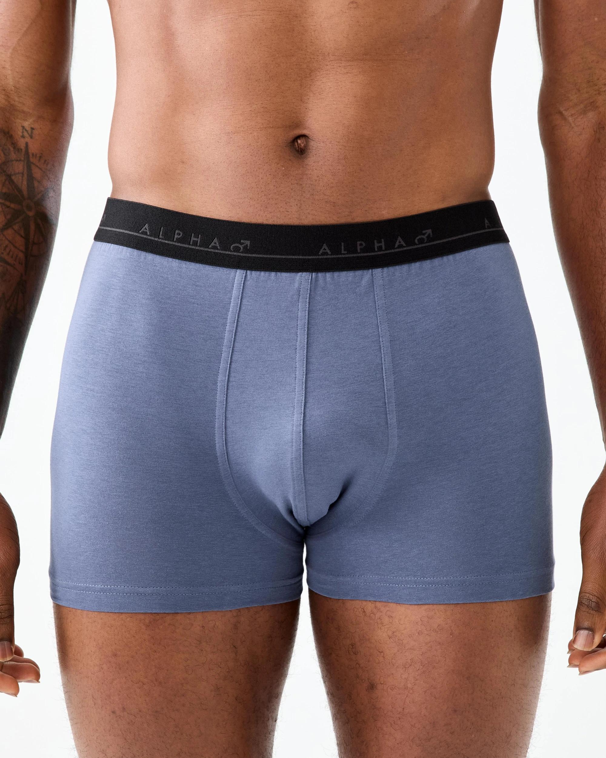 3 5 Pack Plain Trunks Turquoise Blue, 3 of 9