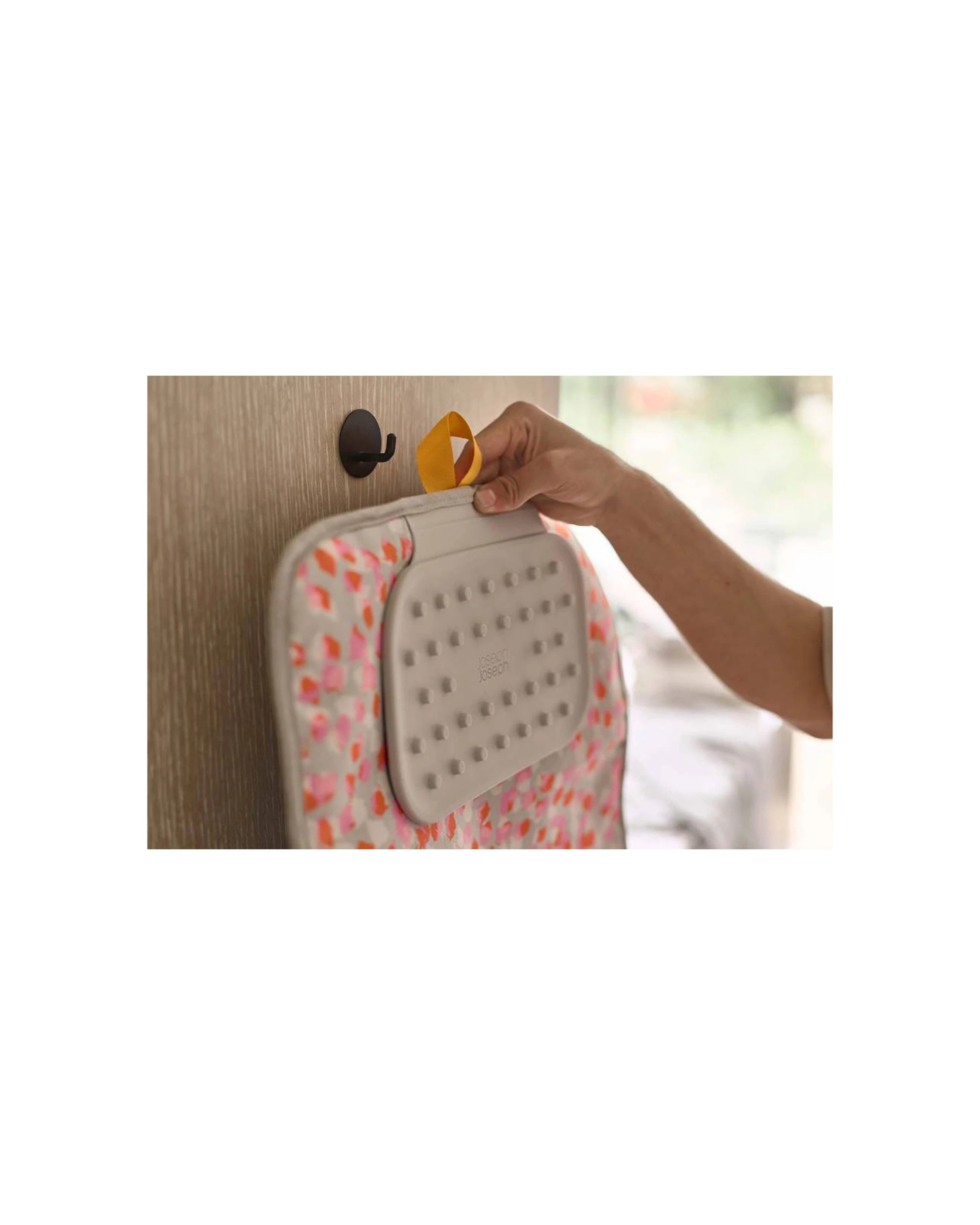 6 Joseph Joseph Swift Ironing Mat 47x90cm Heat Resistant DripLock Silicone Non-Slip Peach Blossom - Multi, 6 of 6