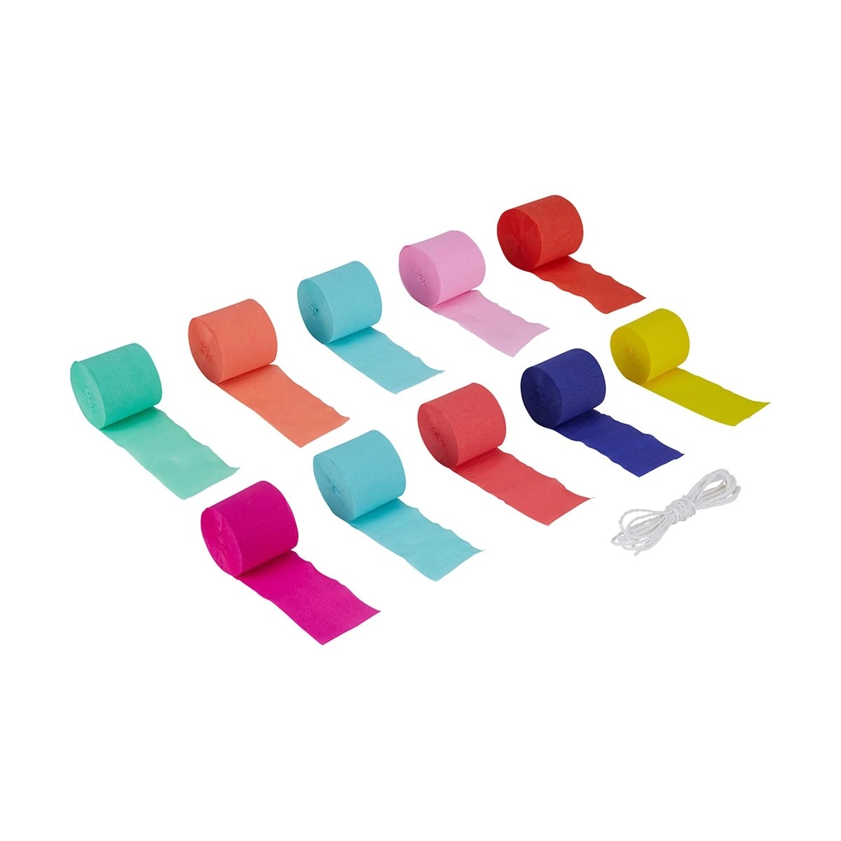 4 10 Piece Paper Streamer Backdrop - Brights, 4 of 8