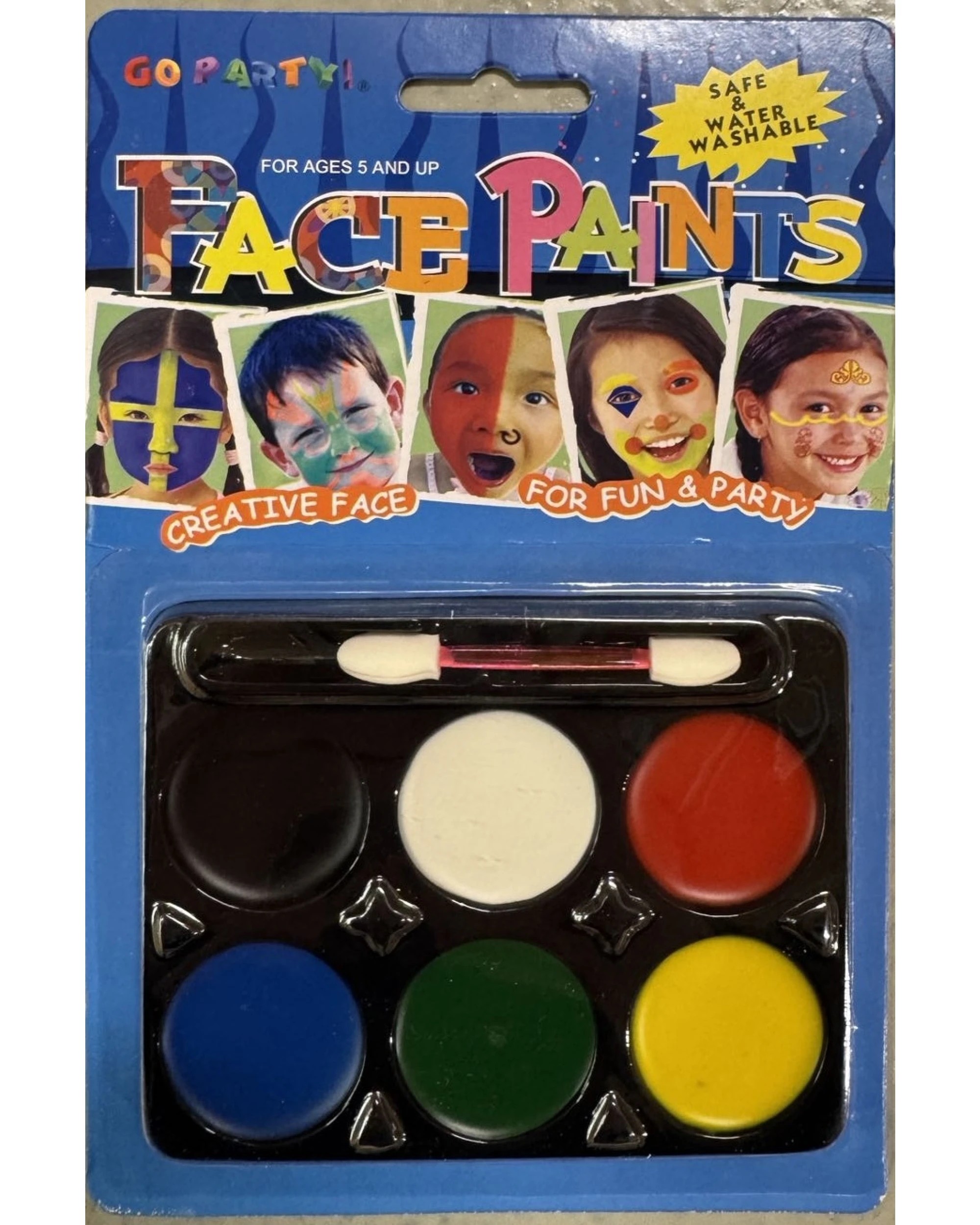 1 Br Costumes Face Paint Costume Party Non-toxic Palette Clown Dress Up Make Up Halloween, 1 of 1
