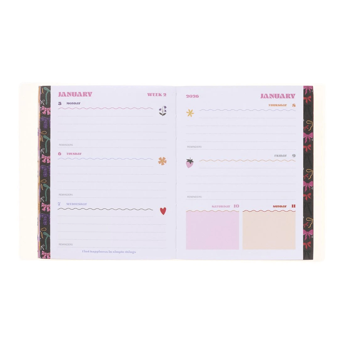 7 Otto Small Week to View 2026 Whimsy Diary, 7 of 7