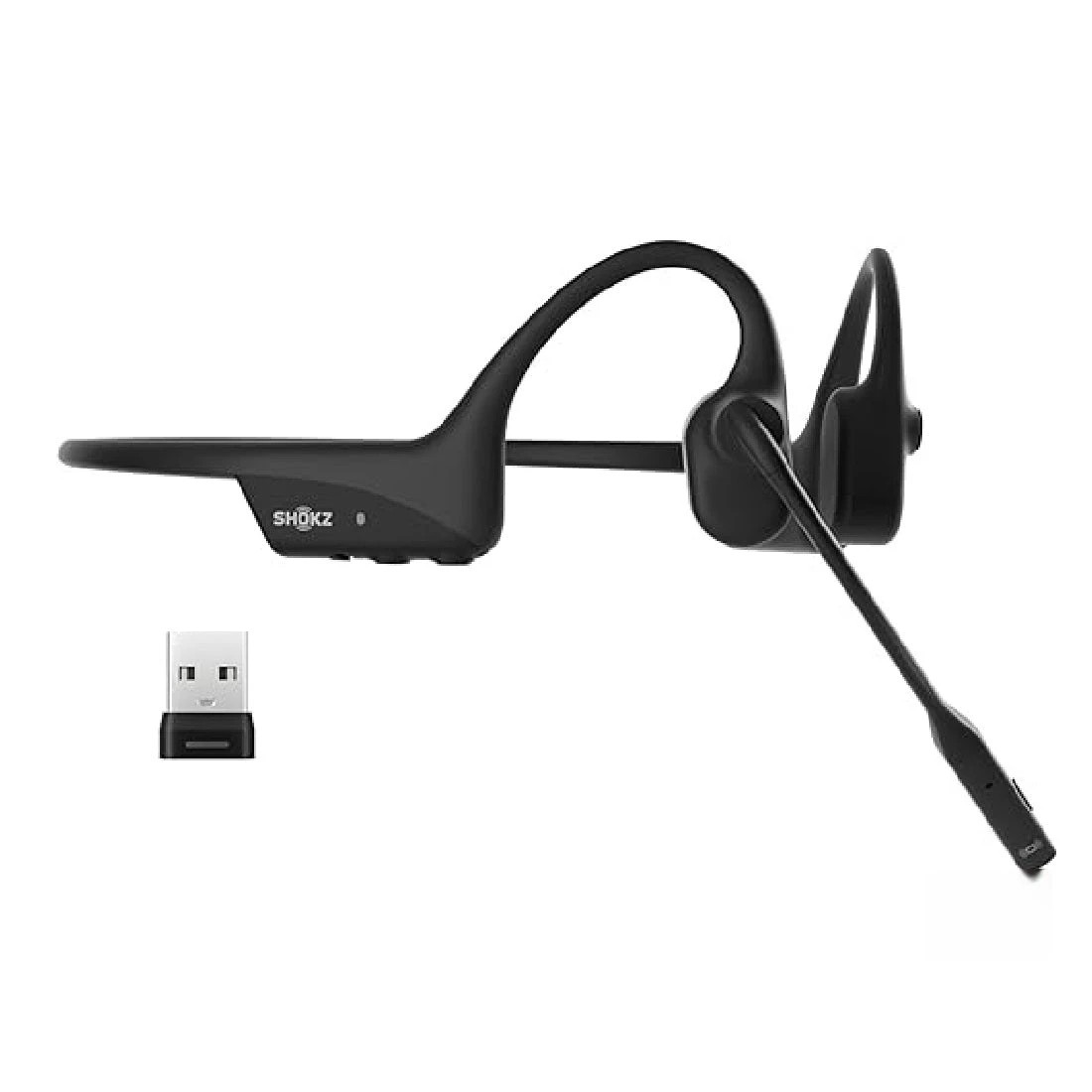 1 Shokz OpenComm2 UC Bone Conduction Headset USB-A - Black, 1 of 6