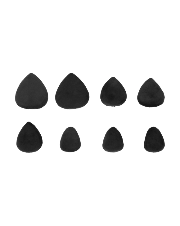 OXX Cosmetics 8 Pack Powder Puffs - Black