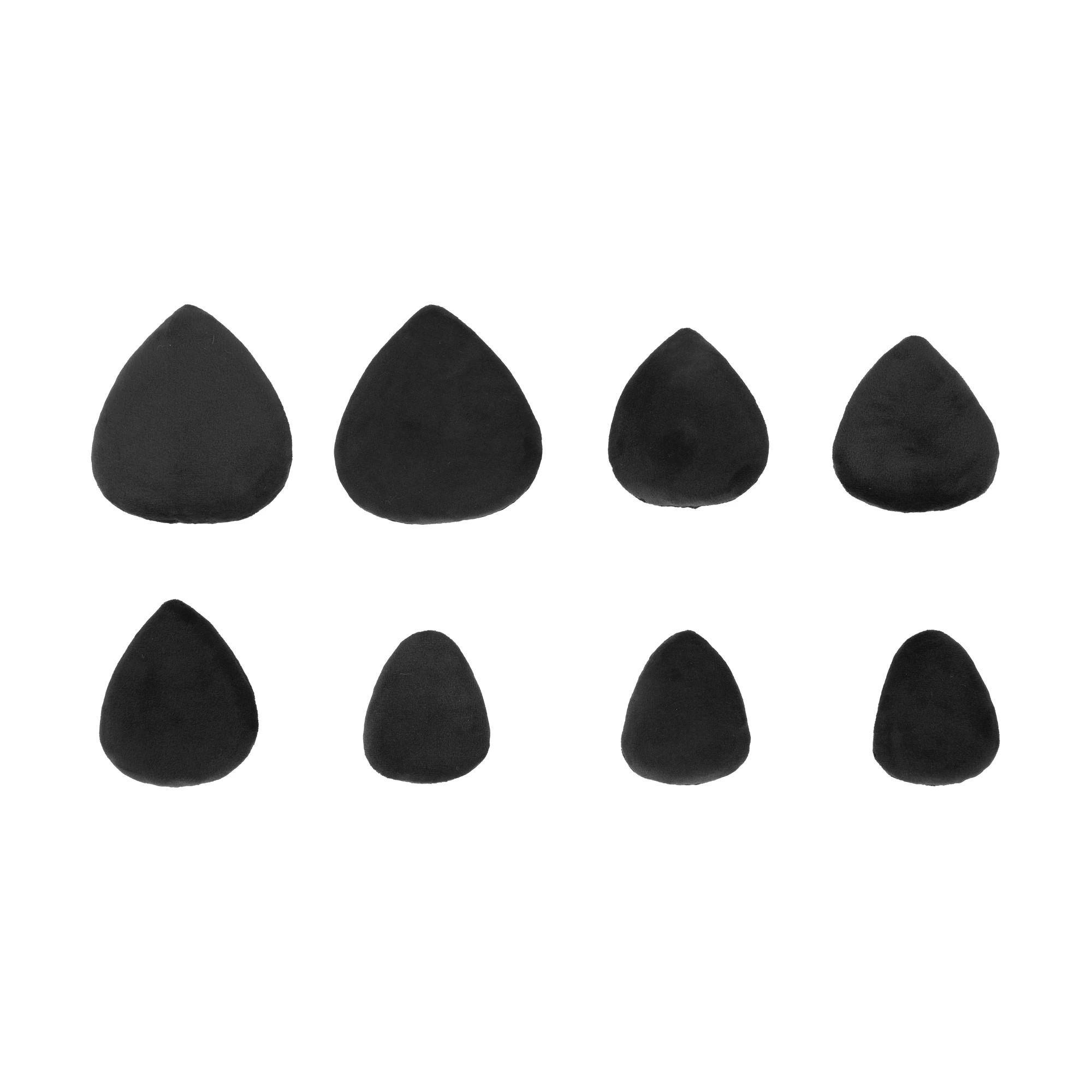 1 OXX Cosmetics 8 Pack Powder Puffs - Black, 1 of 7