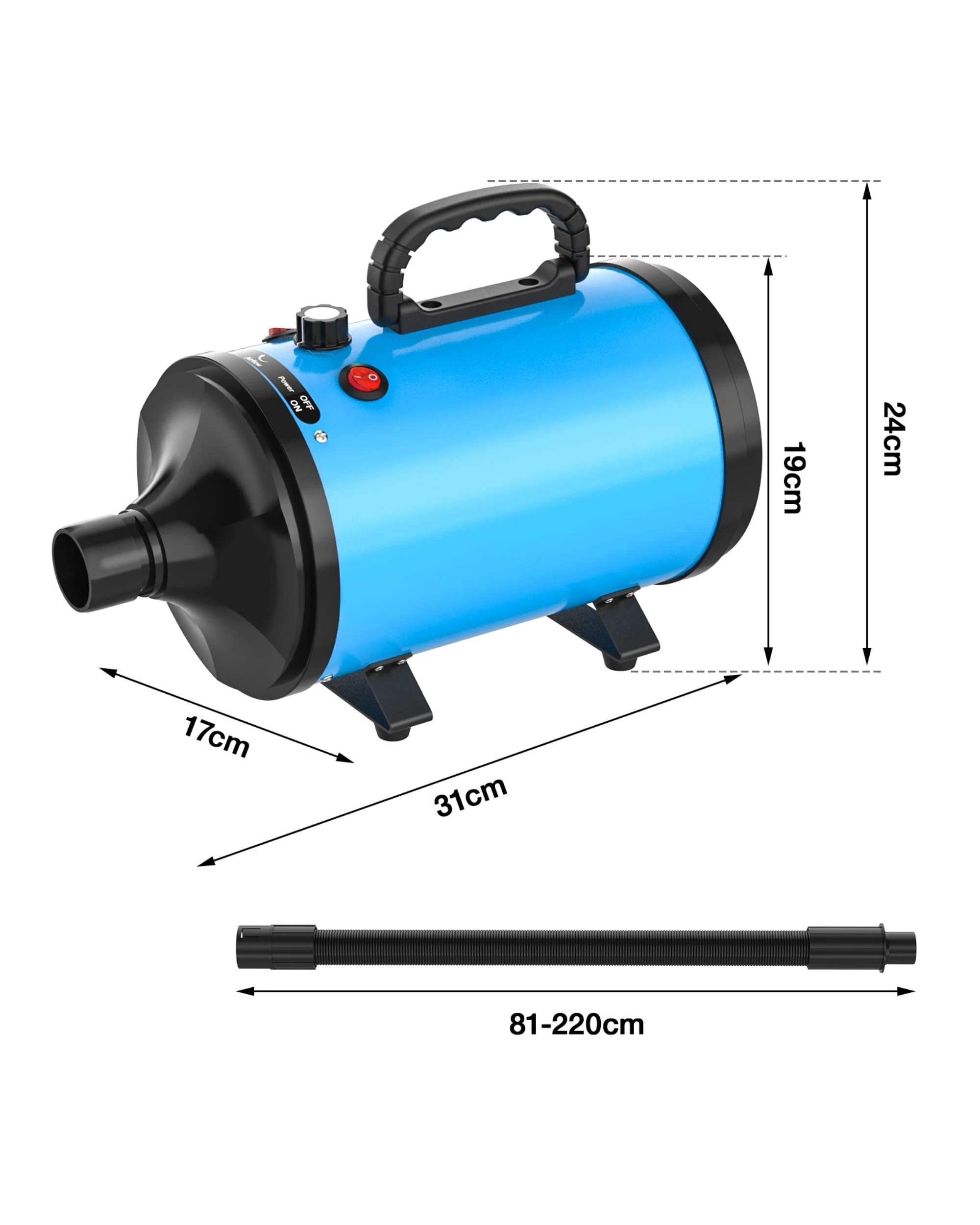 7 Advwin Pet Hair Dryer Dog Cat Grooming Blower, 7 of 7