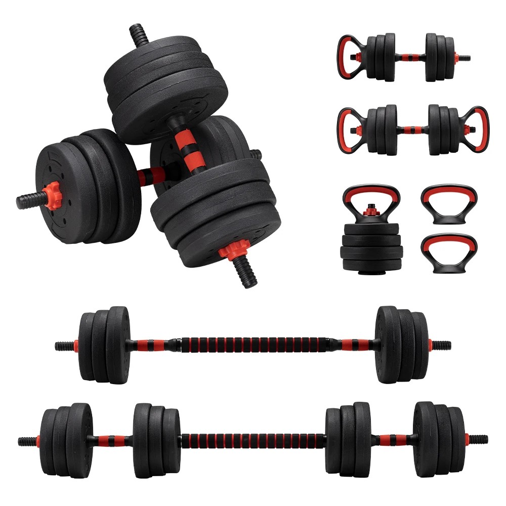 1 ProPulse 25KG Adjustable Dumbbell Barbell Set Home Gym Weights Exercise - Black, 1 of 3