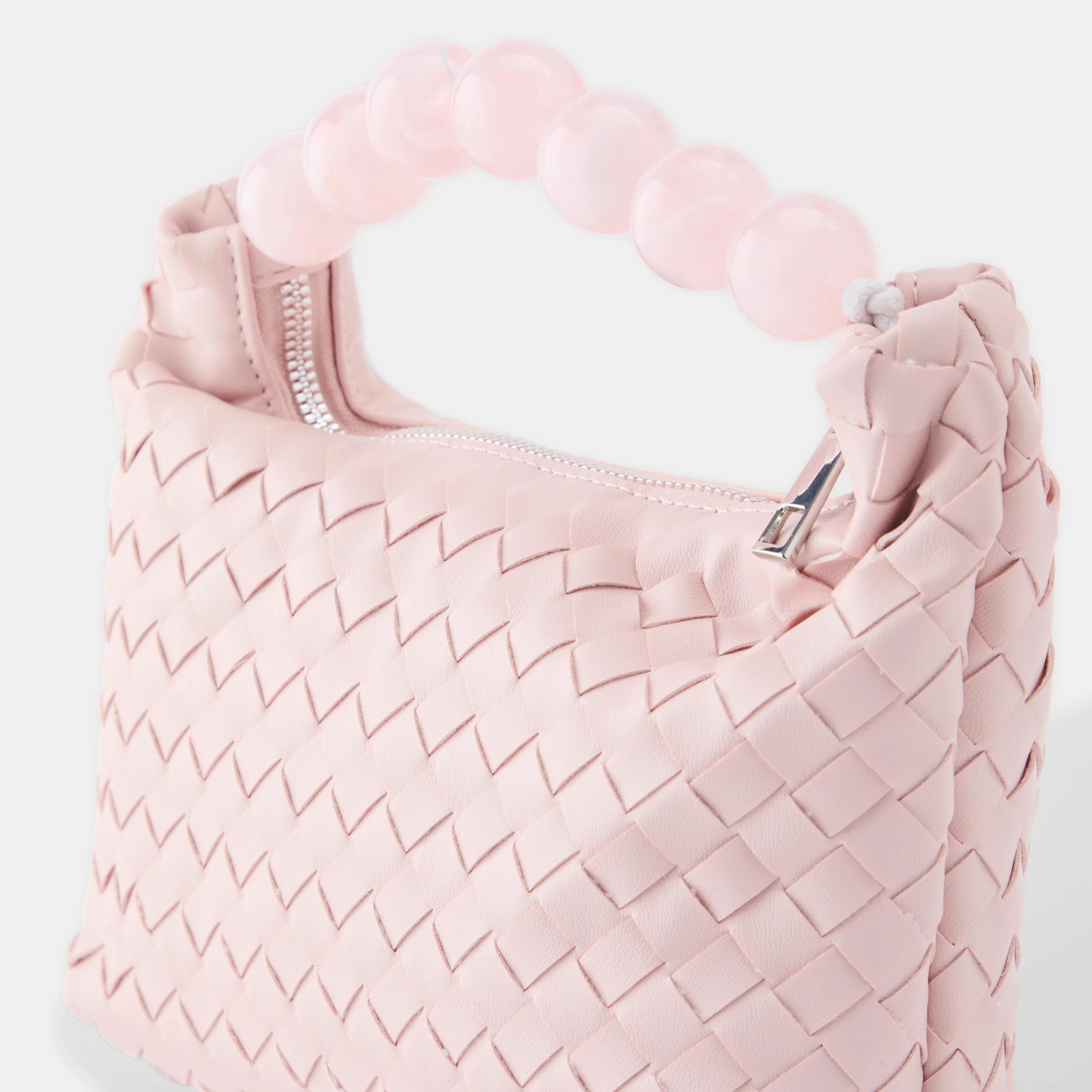 3 Beaded Handle Clutch Lily Pink, 3 of 5