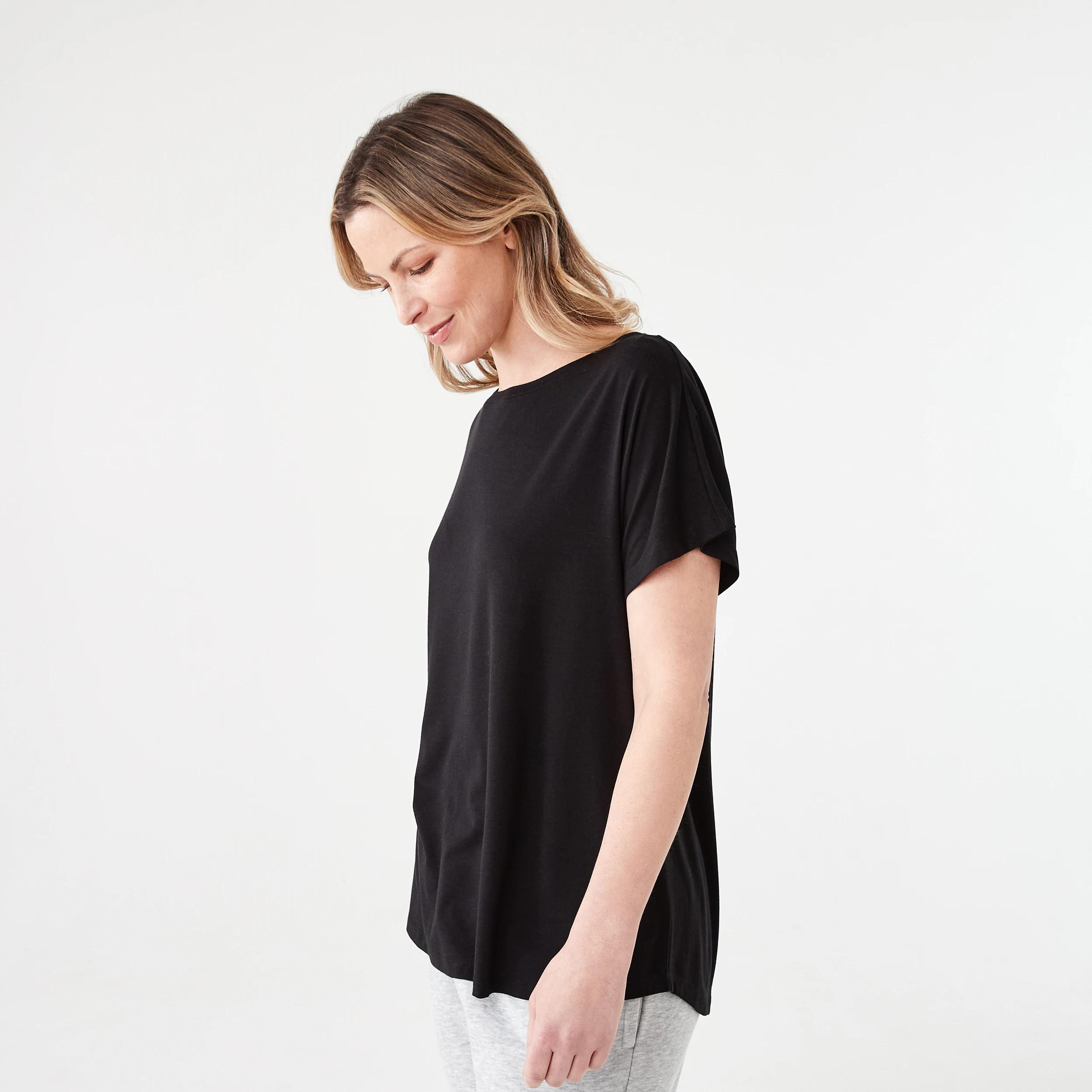 2 Comfort Extended Sleeve T-shirt BLACK, 2 of 5