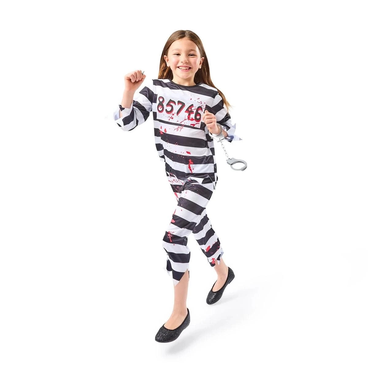 1 3 Piece Prisoner Costume - Ages 8+, 1 of 10