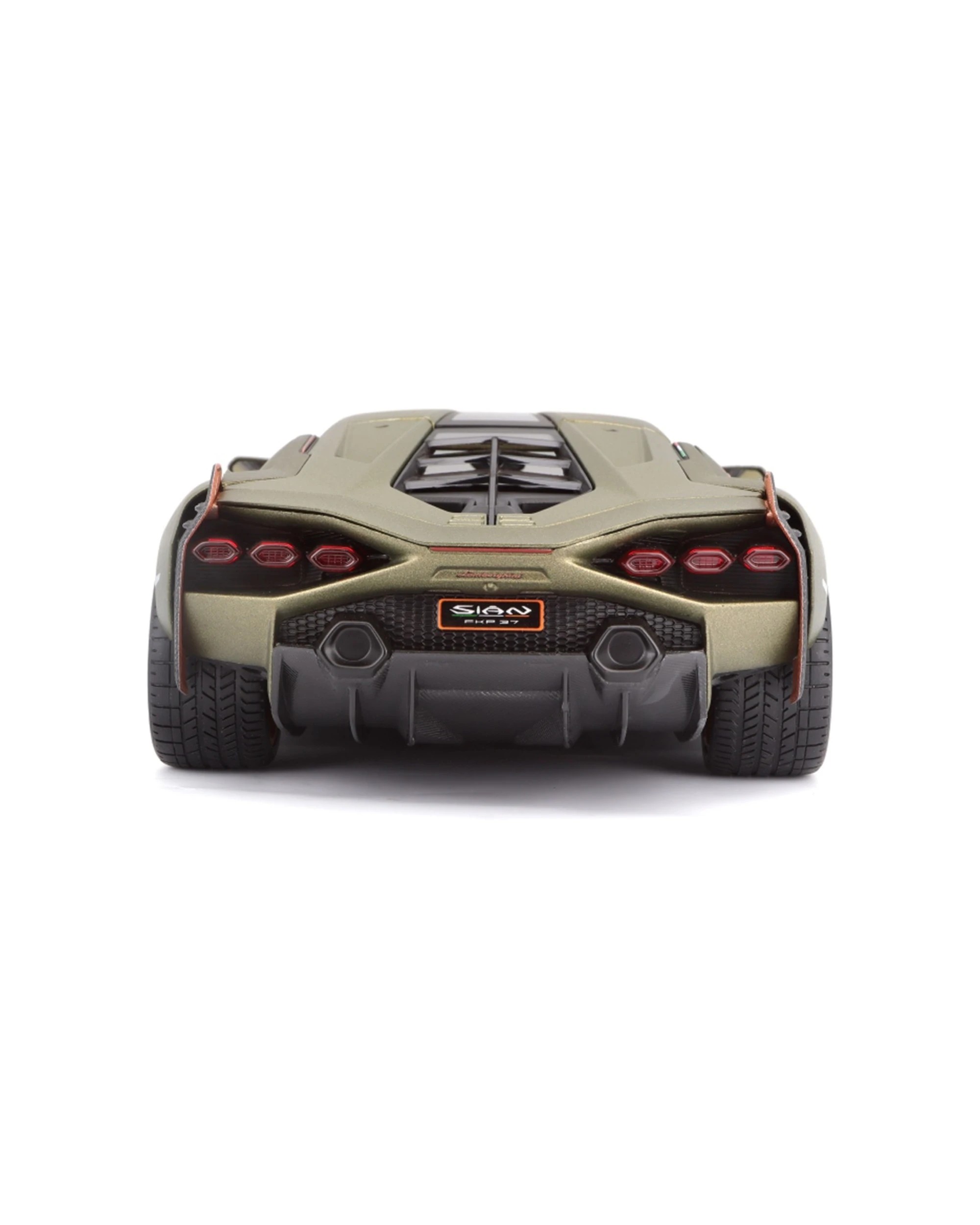 6 Bburago 2019 Lamborghini Sian FKP 37 Model Car Toy - Green, 6 of 8