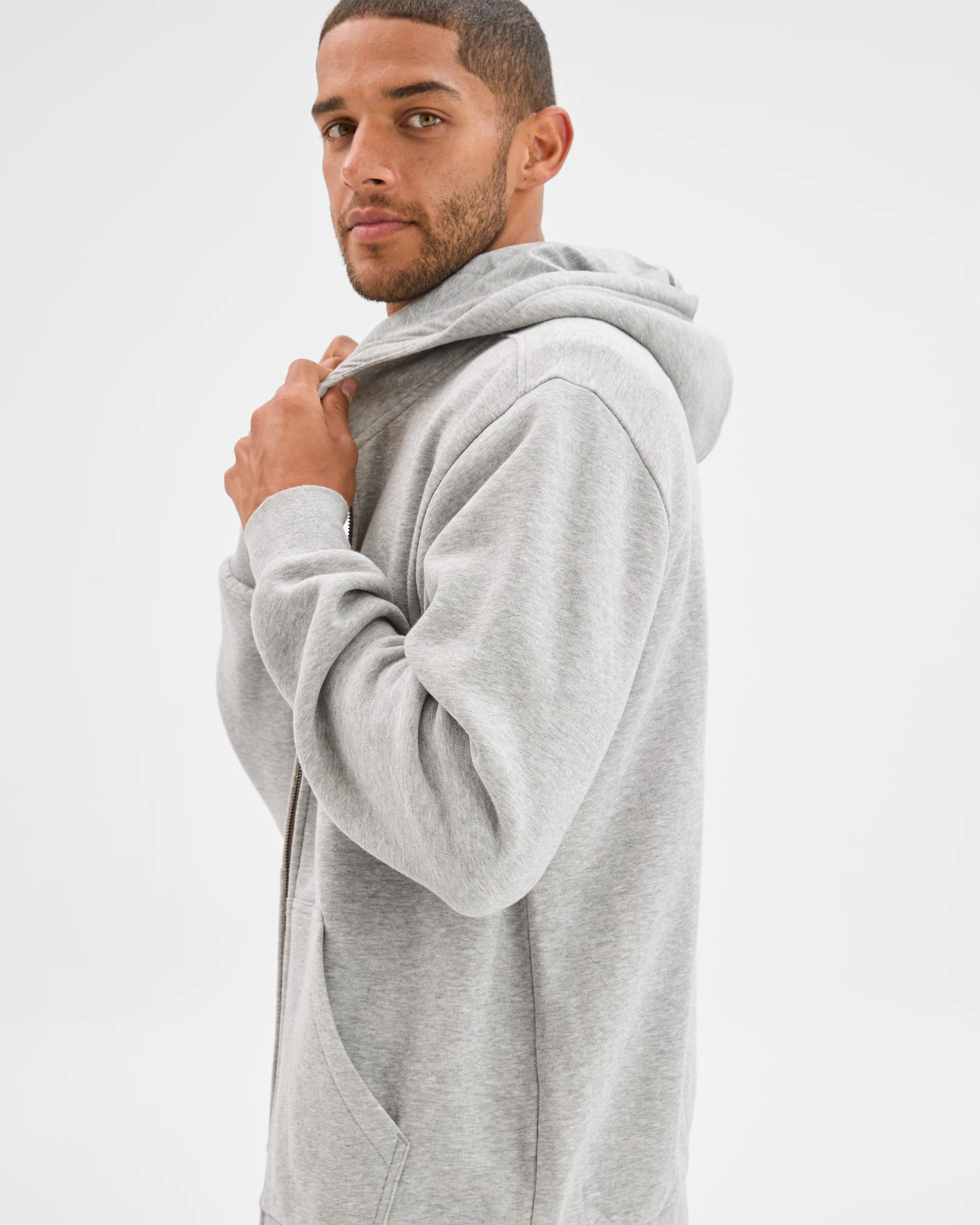 5 Target Man Zip Thru Hoodie GREY MARLE, 5 of 7